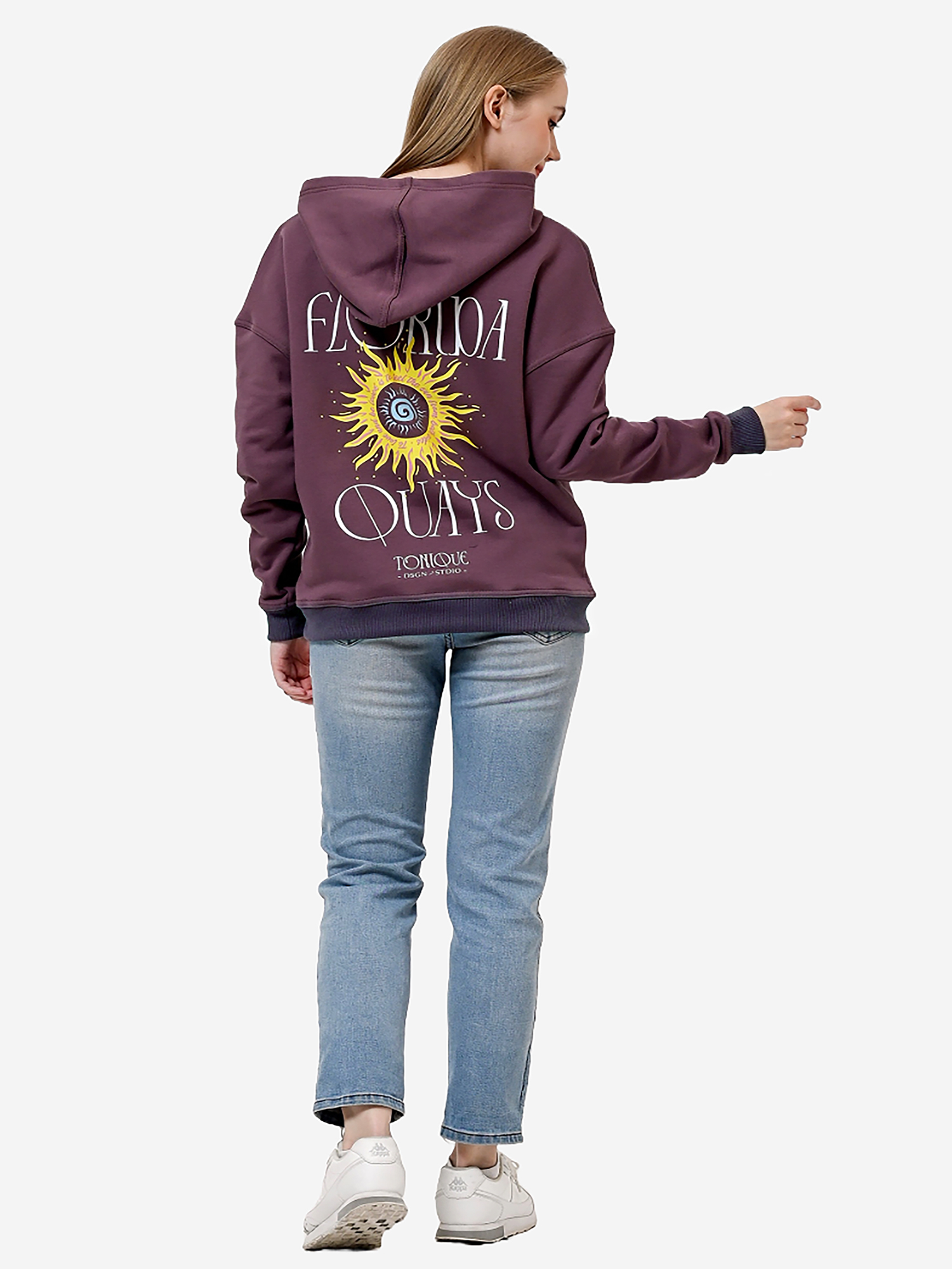 HOLLY - Women's PLUM Hoodie view 5