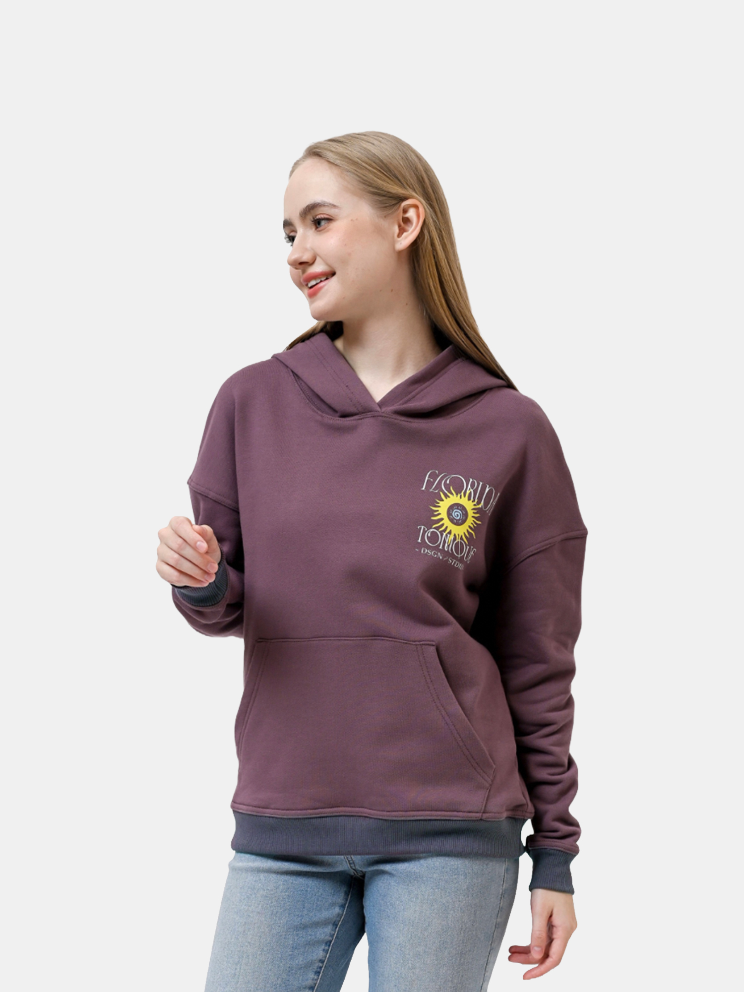 HOLLY - Women's PLUM Hoodie view 6