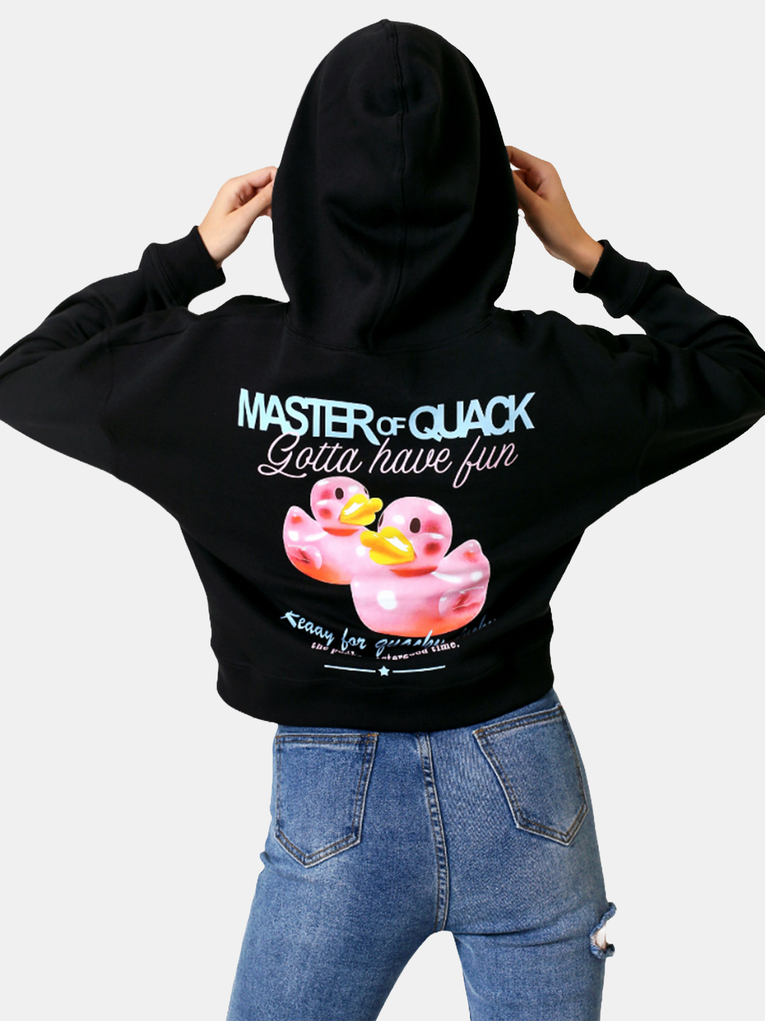 DUMMY - DAISY - Women's Cropped Hoodie view 3