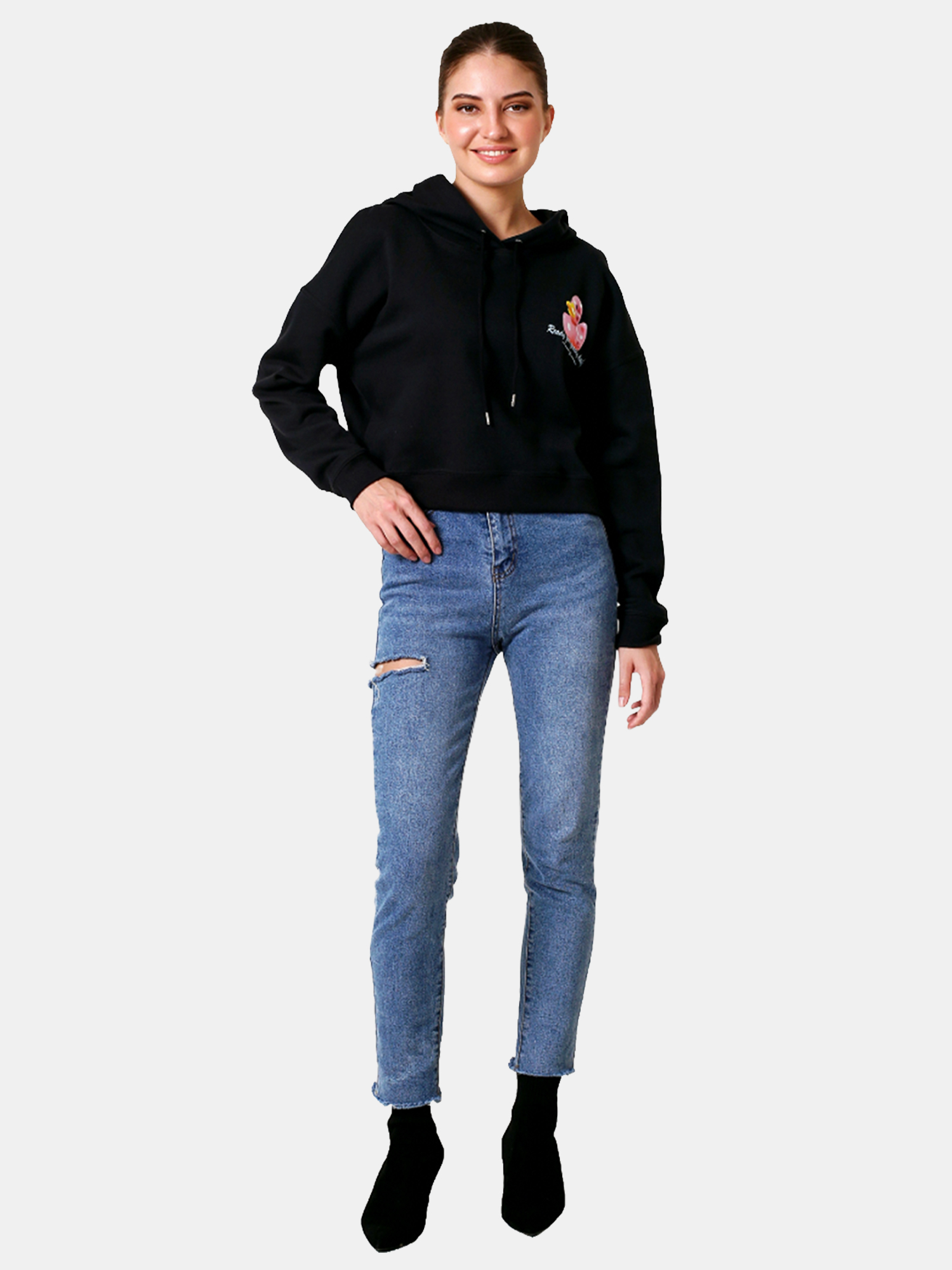 DUMMY - DAISY - Women's Cropped Hoodie view 5