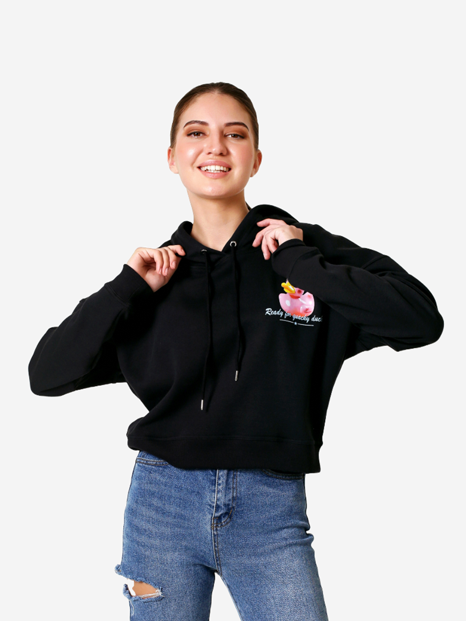 DUMMY - DAISY - Women's Cropped Hoodie view 6