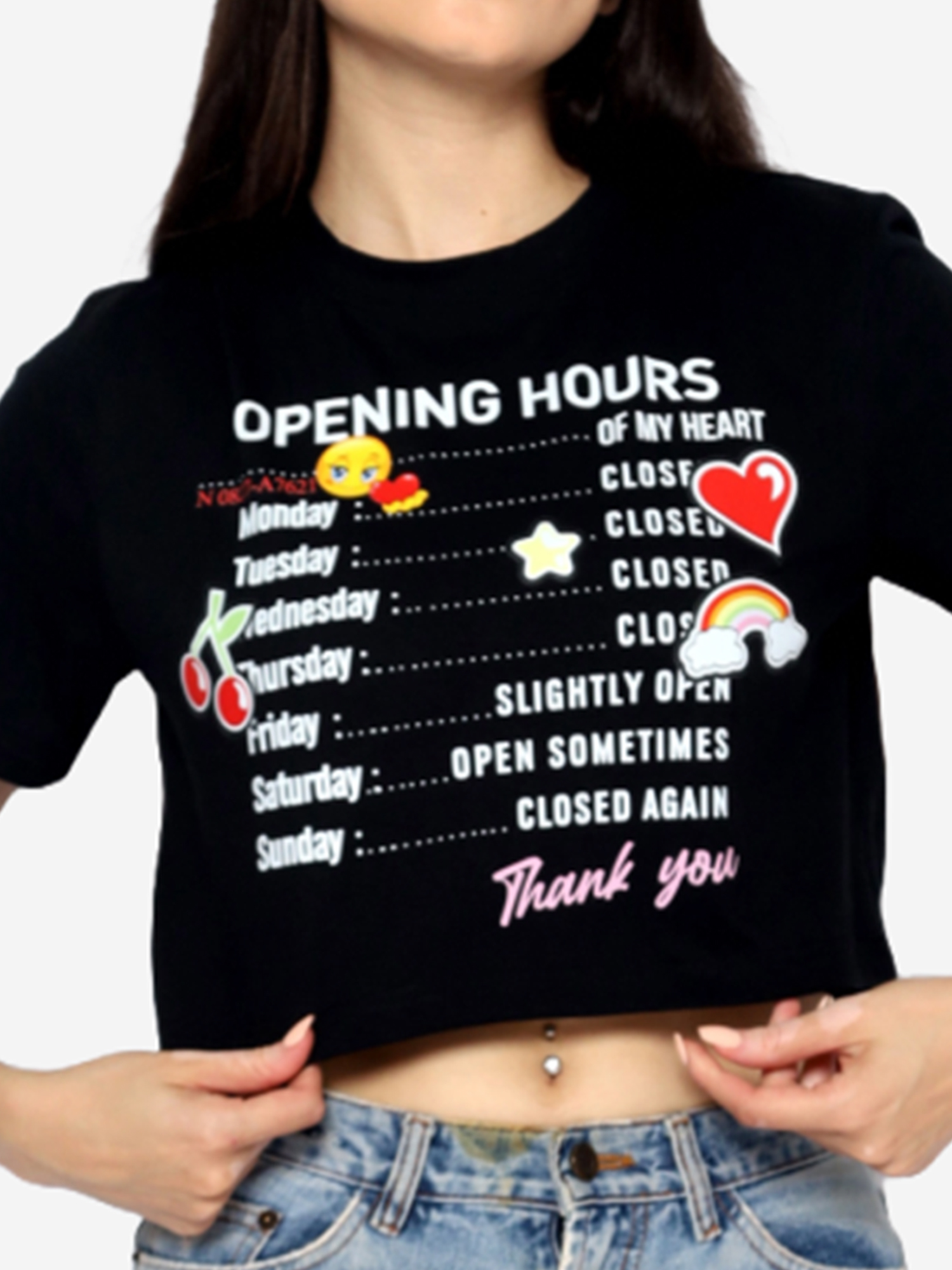 Jisoo - Shorty Cropped T-shirt view 2
