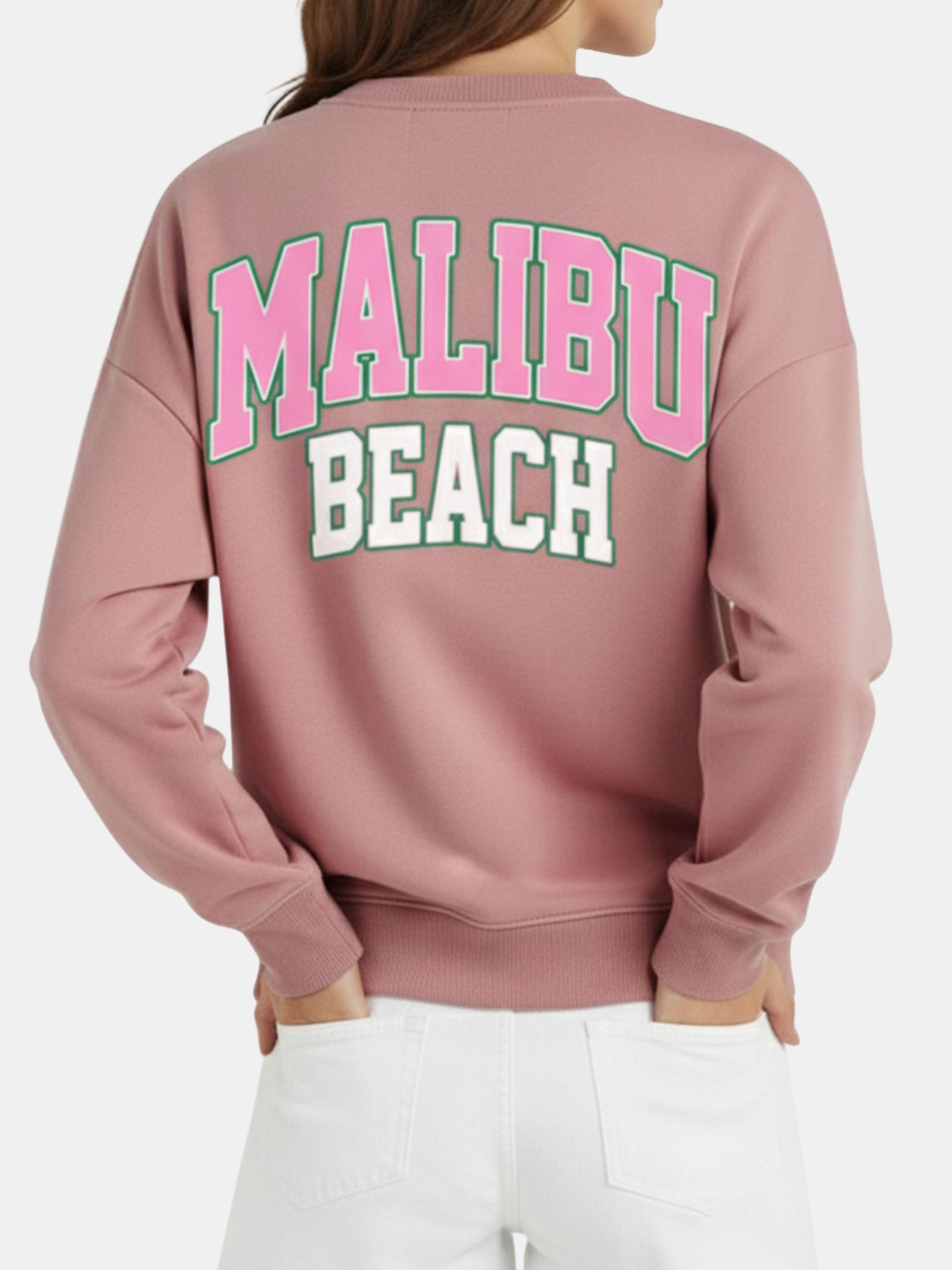 MALIBU - Women's Dusty Pink Sweatshirt view 2