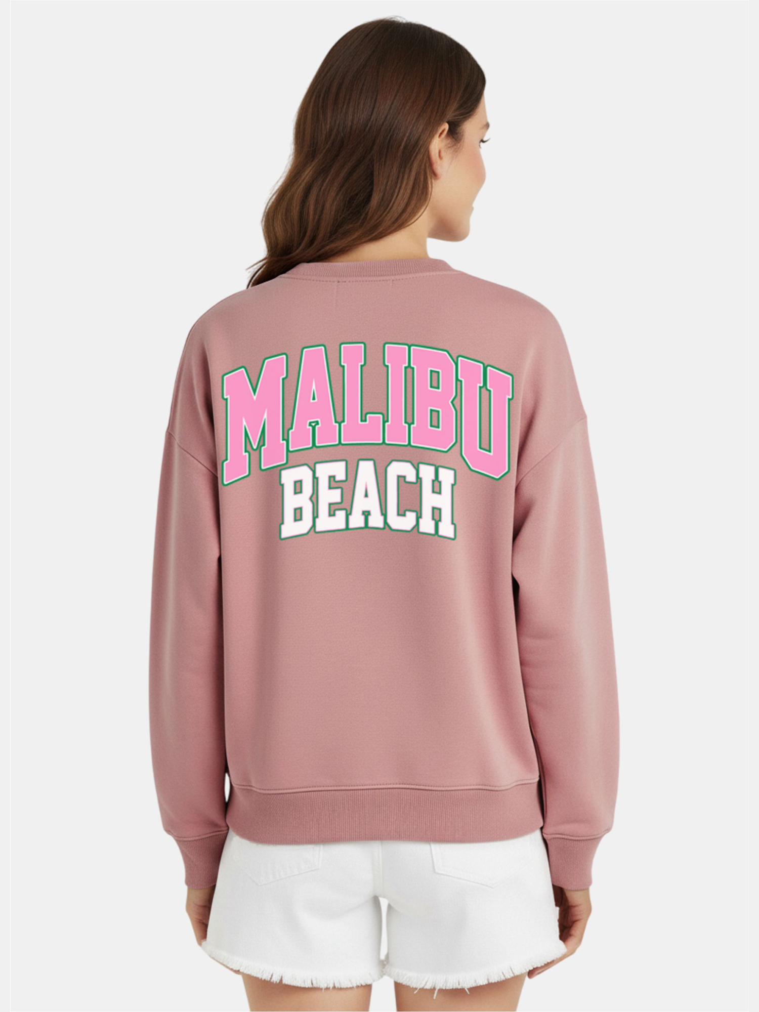 MALIBU - Women's Dusty Pink Sweatshirt view 4