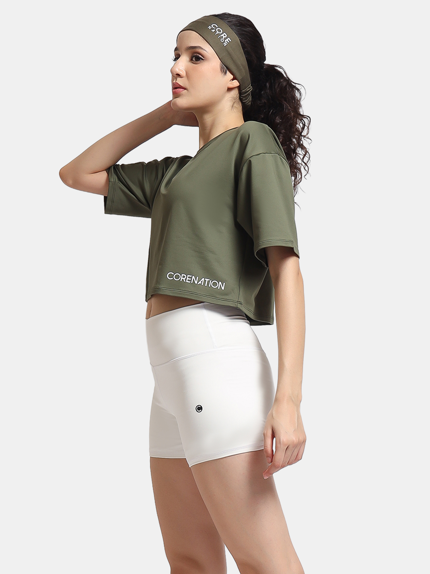 Core Shorts Pants Legging High Waist Pendek view 2