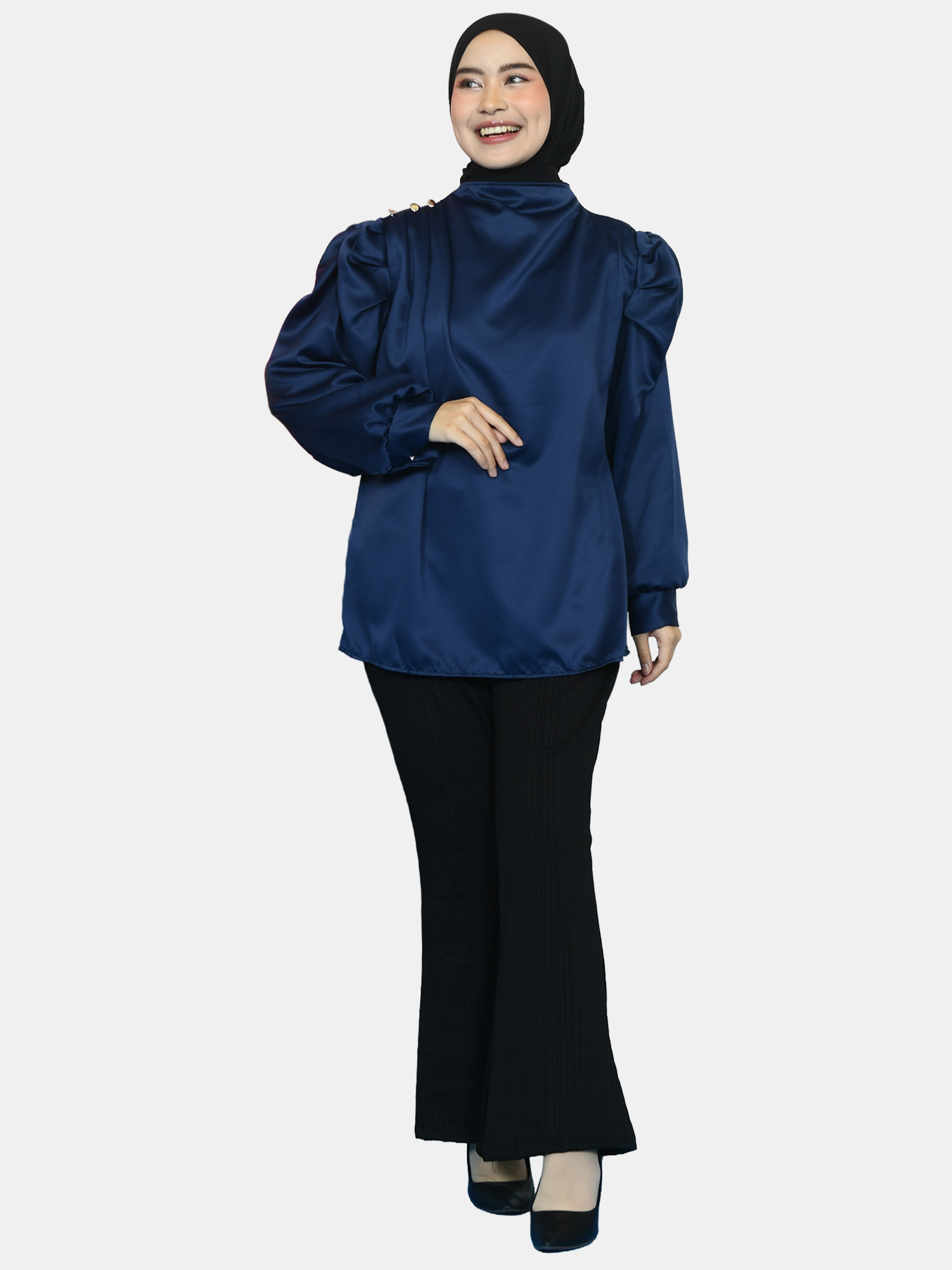 Mybamus Jena Balloon Puff Tops Atasan Kerja