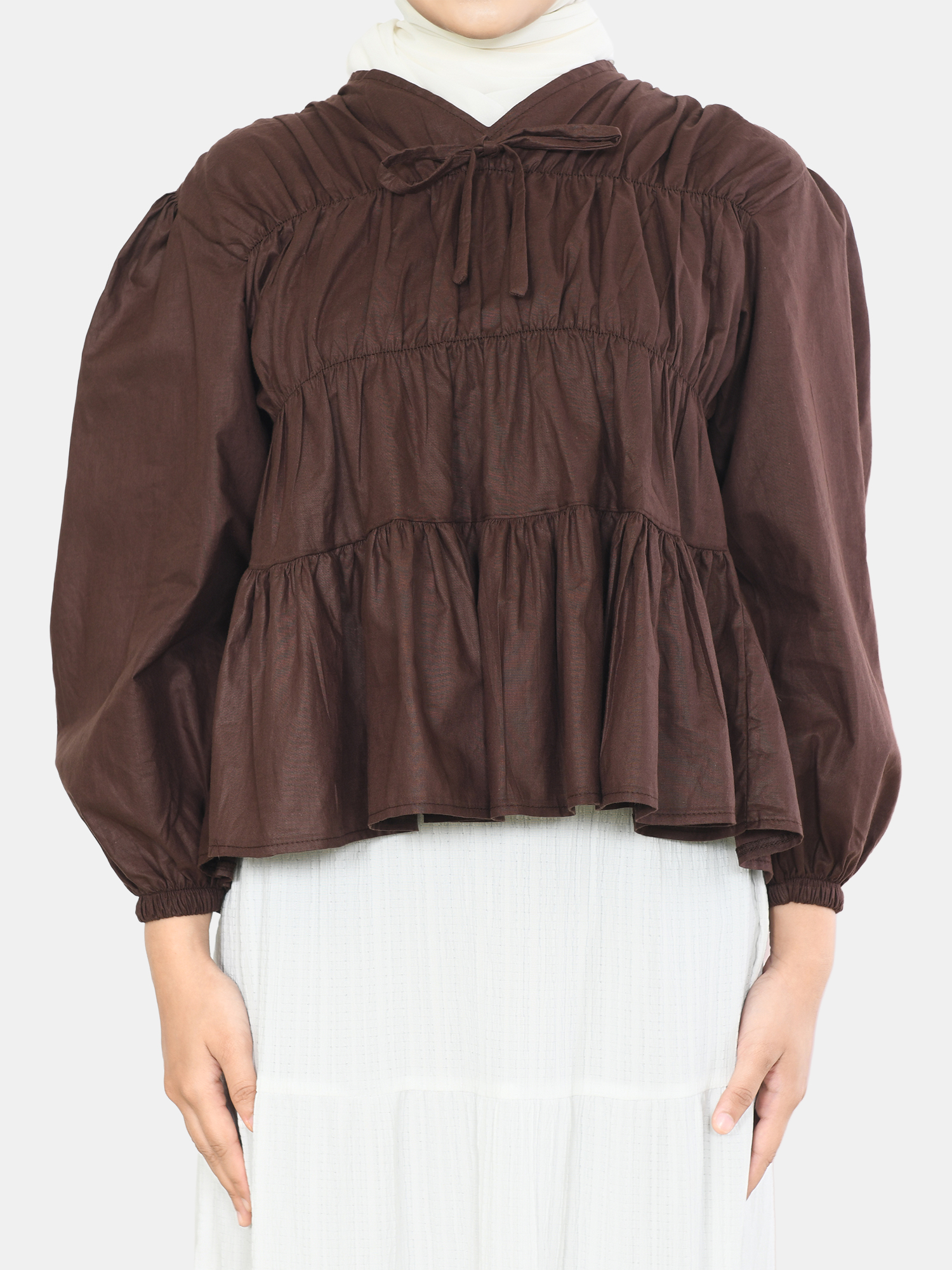 Mybamus Liora Rubber Blouse Atasan Kerut view 10