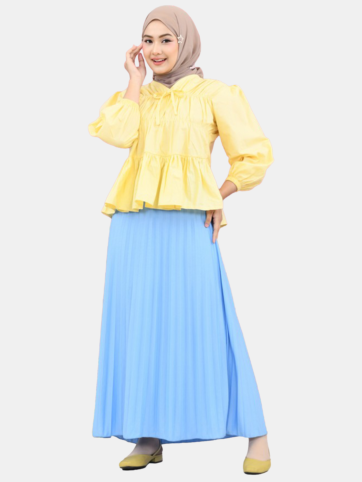 Mybamus Liora Rubber Blouse Atasan Kerut view 2