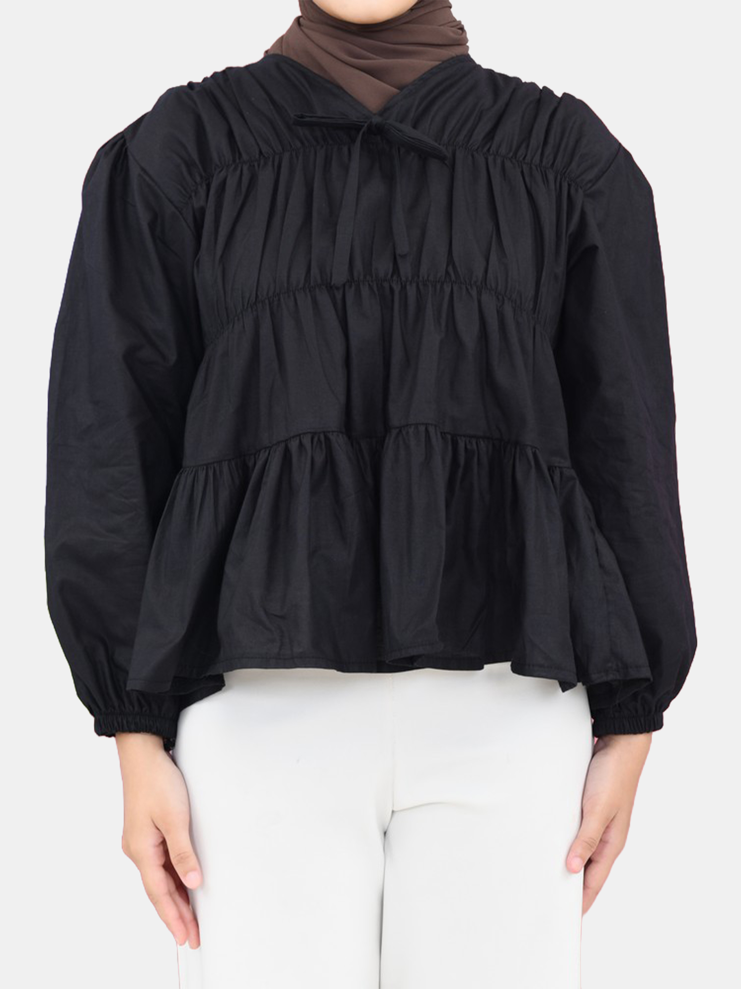 Mybamus Liora Rubber Blouse Atasan Kerut view 9