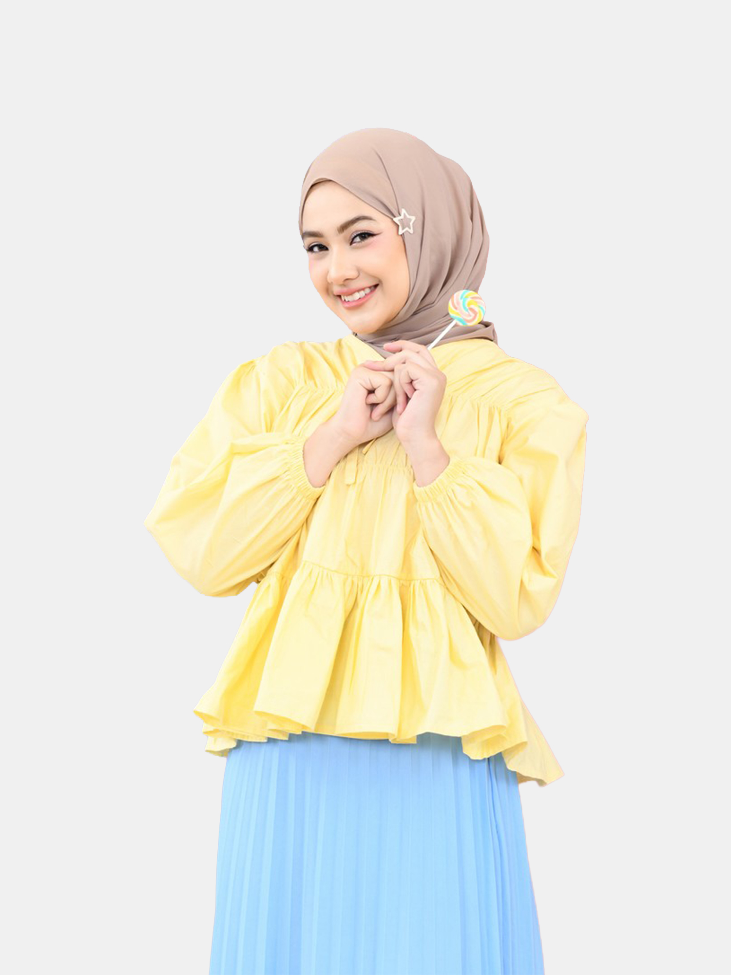 Mybamus Liora Rubber Blouse Atasan Kerut view 13