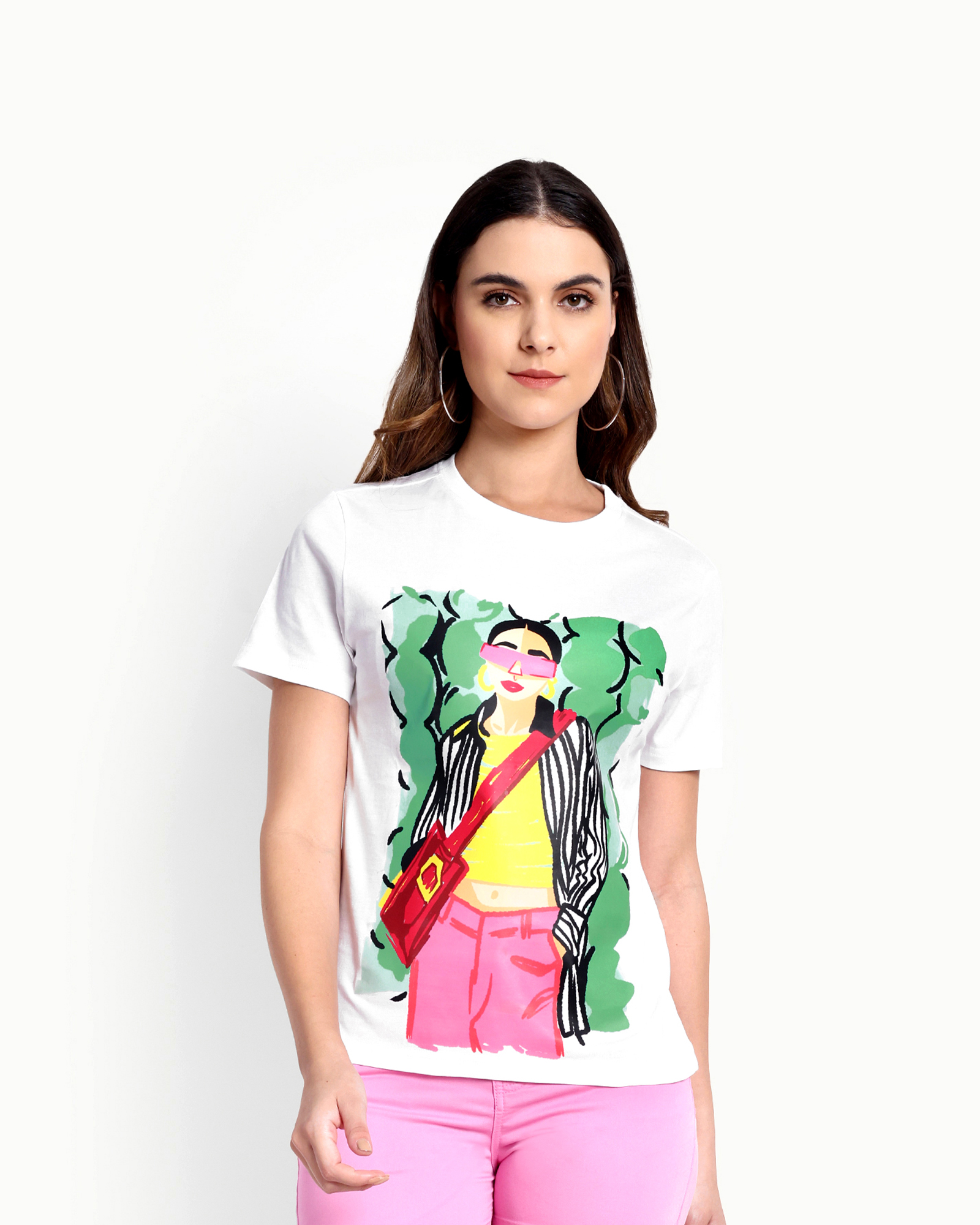 CAROL - Women's Cotton White Tshirt view 6