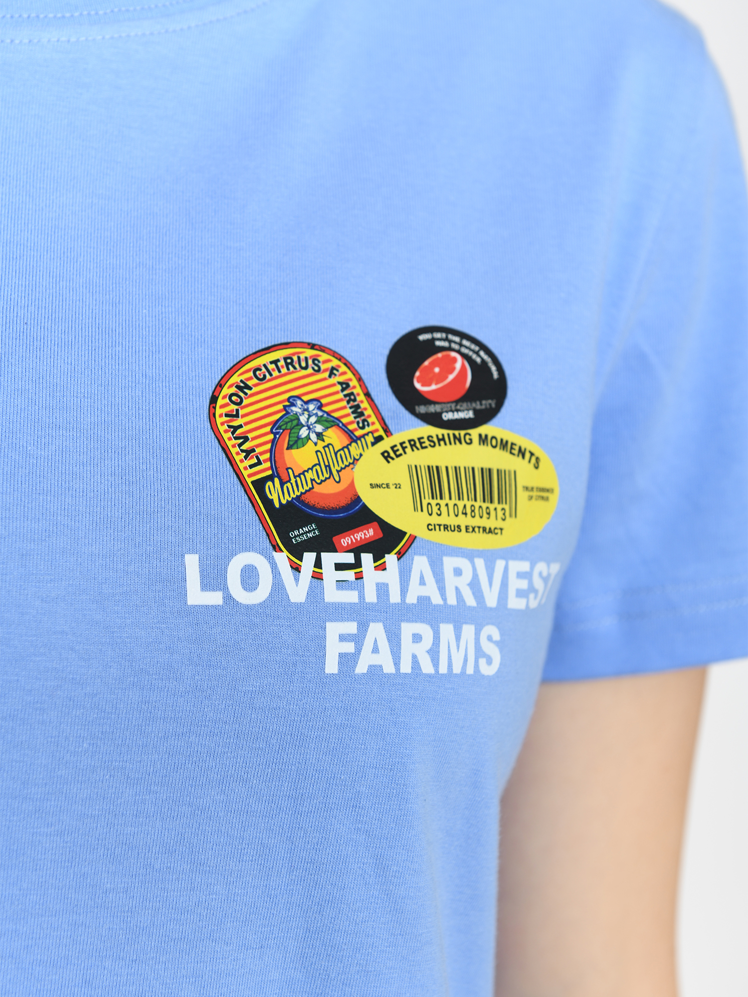 CITRUS - Women's Cotton Blue Tshirt view 2