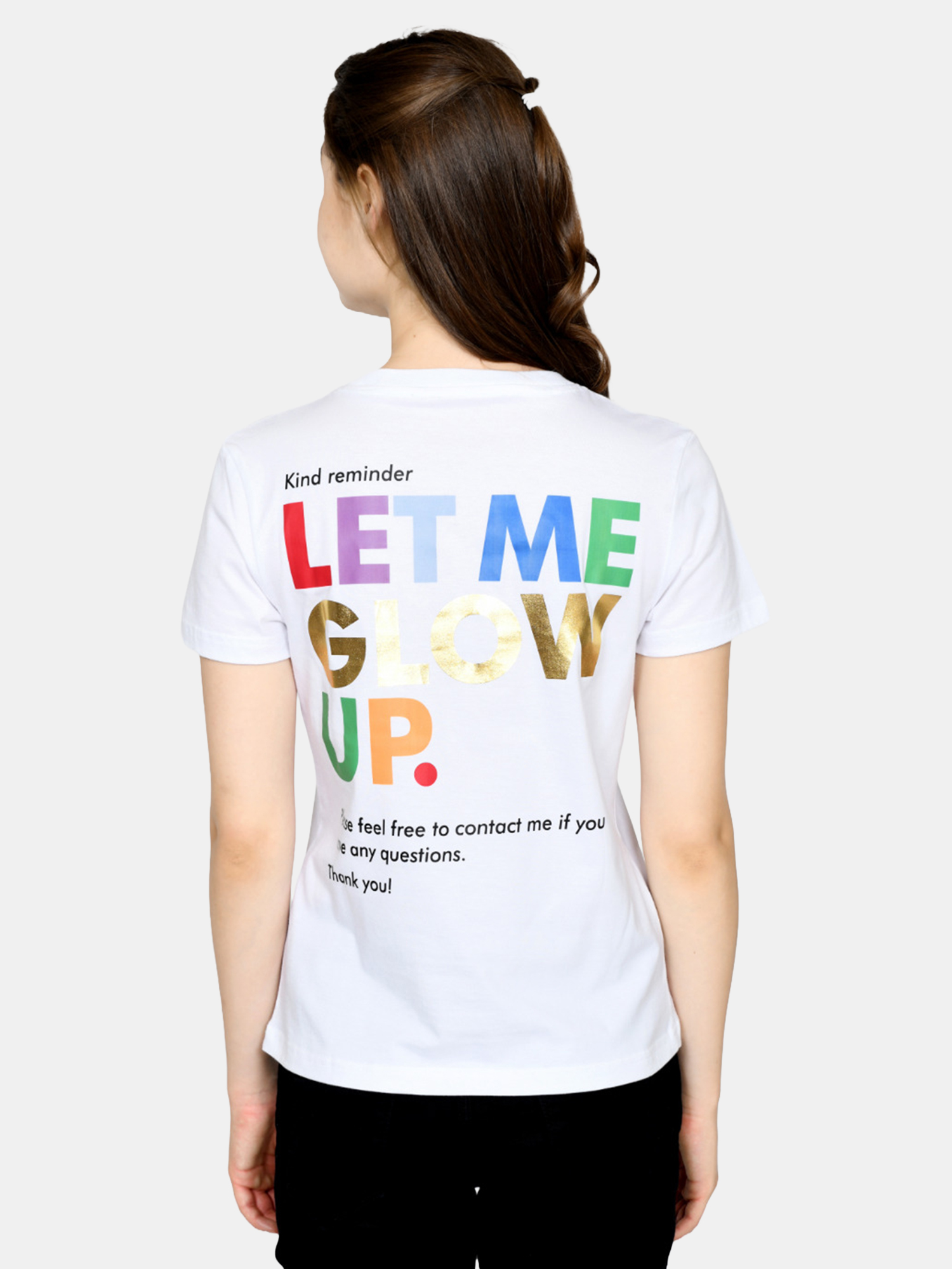 HELENA - Women's Cotton White Tshirt view 2
