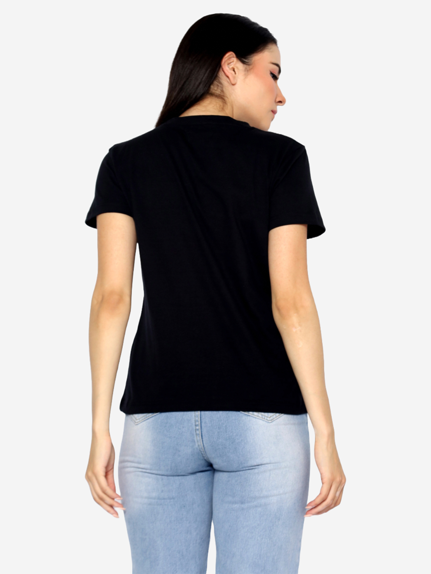 BECCA - Women's Cotton Black Tshirt view 3