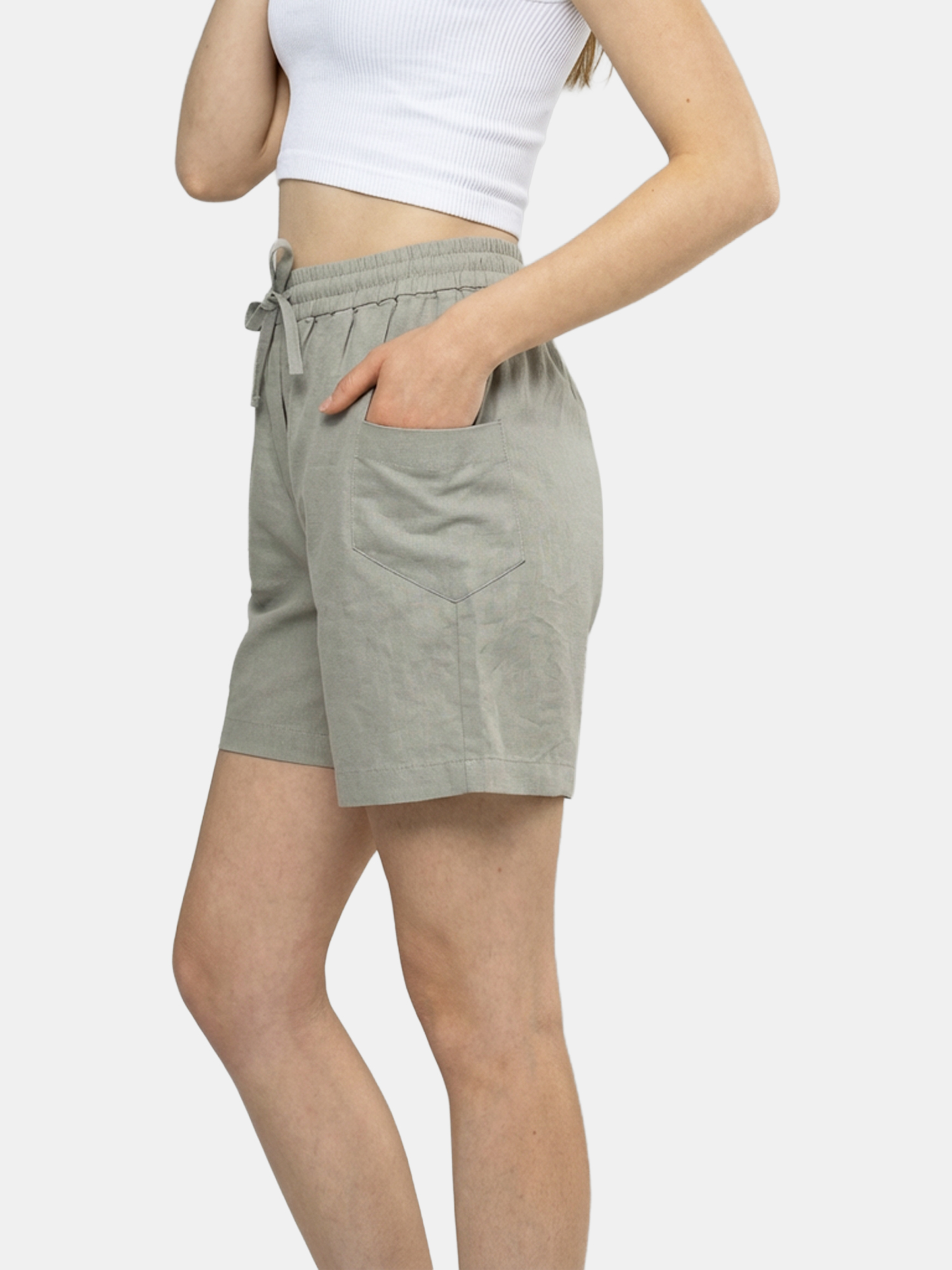 Hanna - Women's Grey Short Pants  view 3