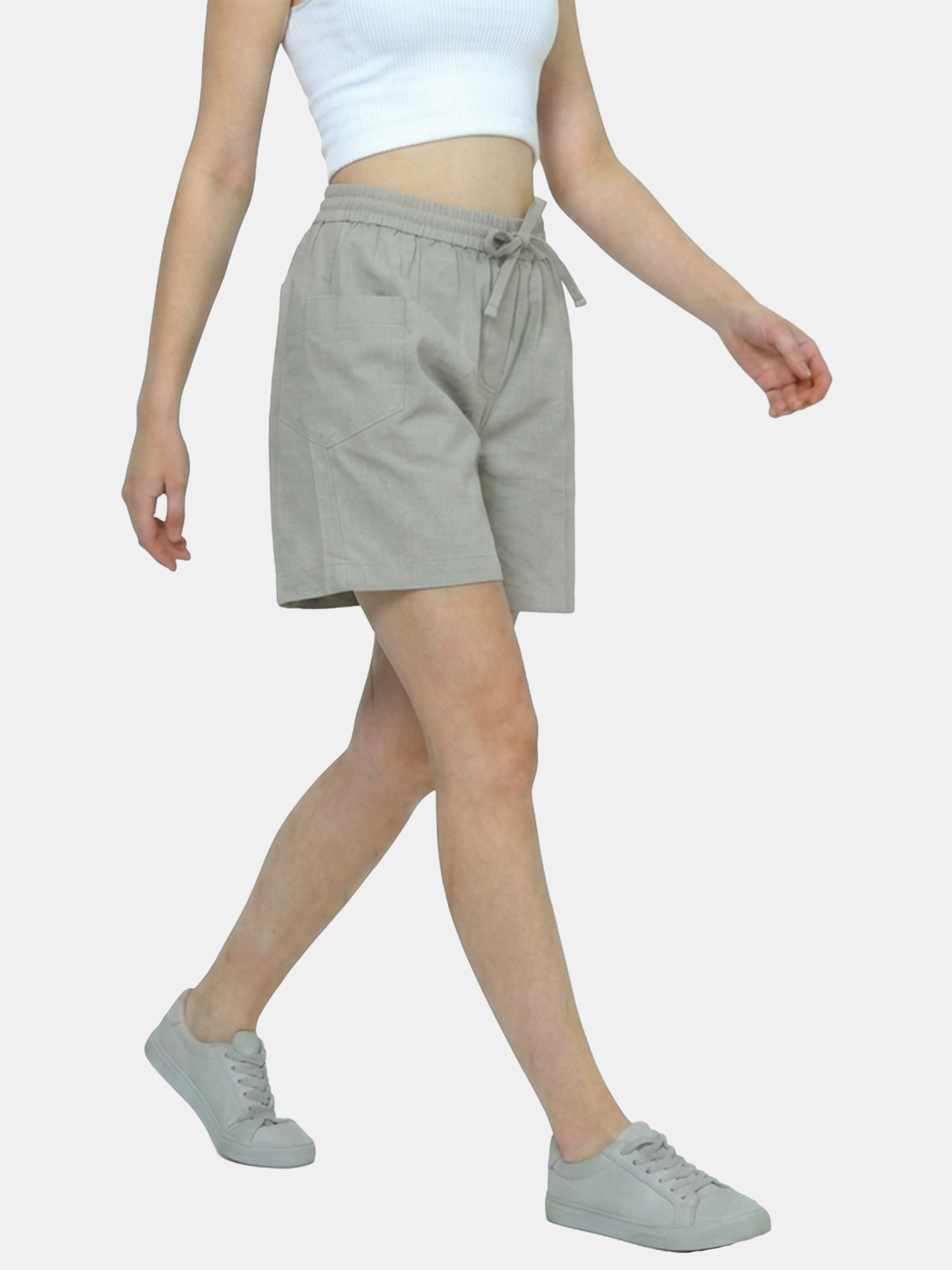 Hanna - Women's Grey Short Pants  view 2