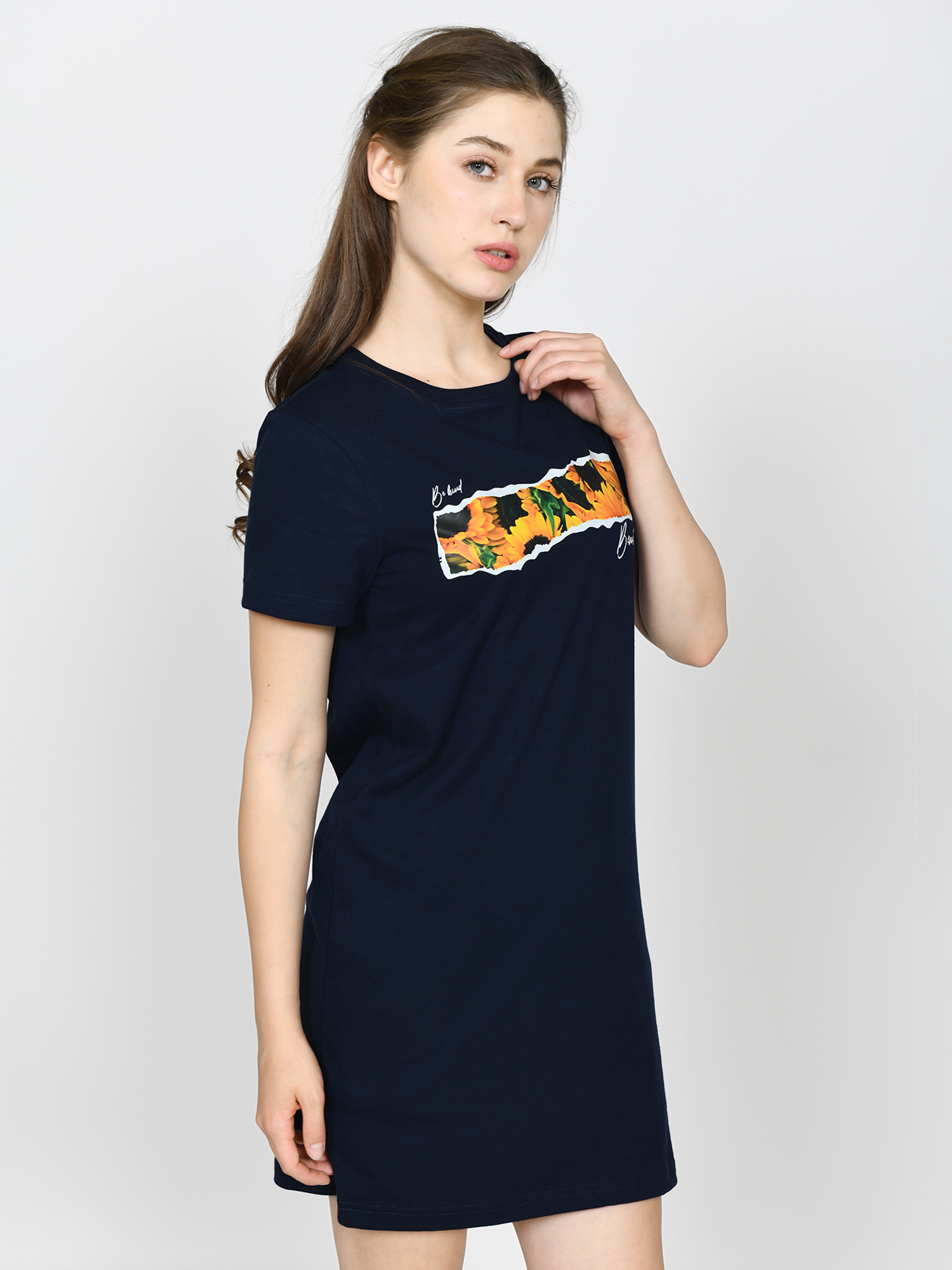 SUNFLOWER - Navy Tee Dress view 3