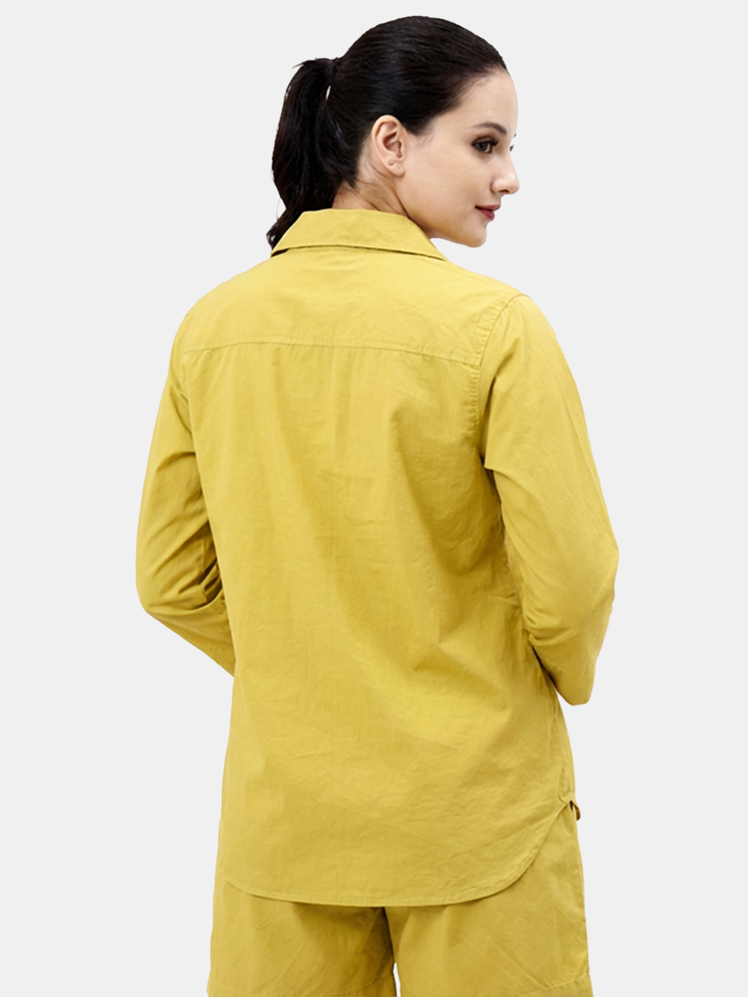 Saint - Women's Lime Cotton Shirt view 2