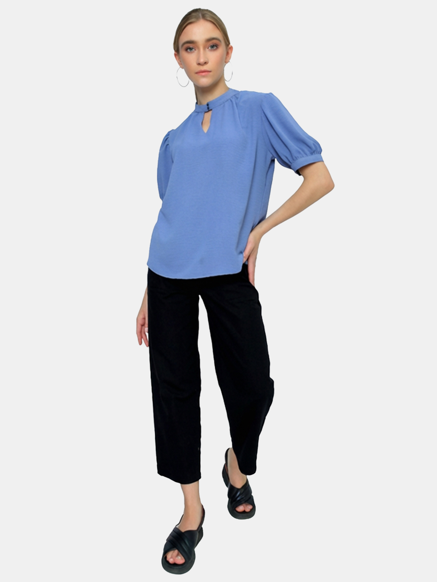 Frankie - Women's Black Cotton Pants