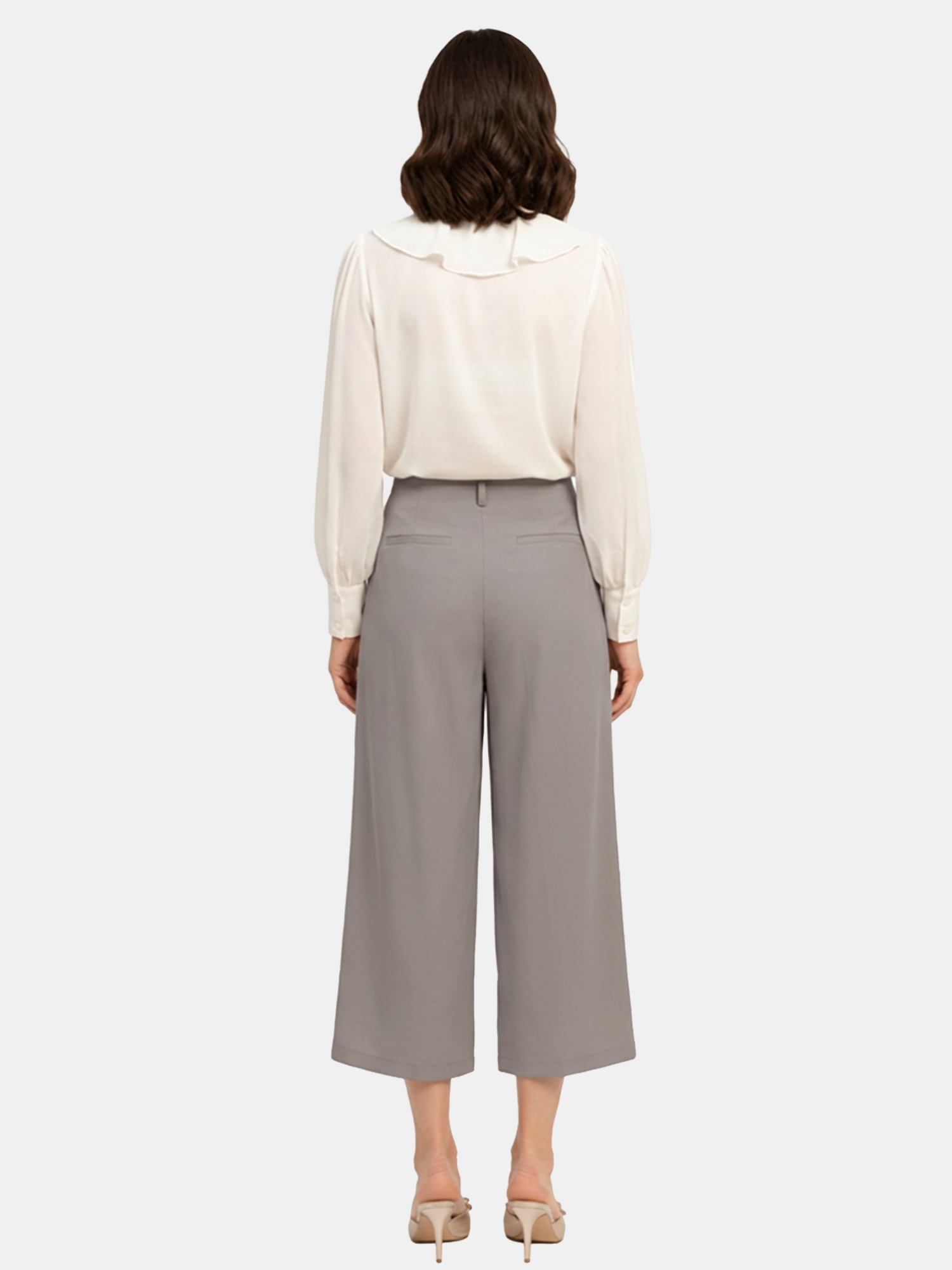 Nancy - Women's Grey Culotte view 3