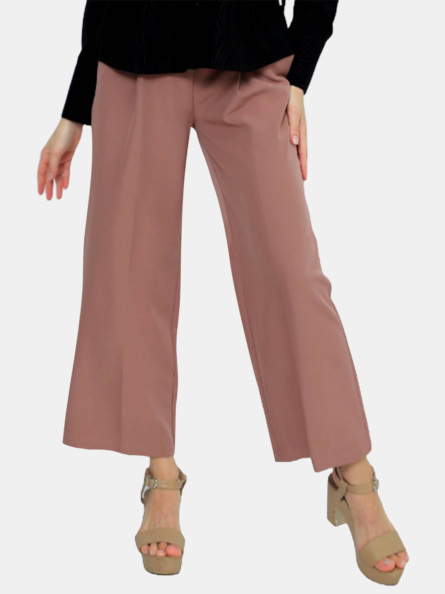 Laila - Women's Brown Culotte