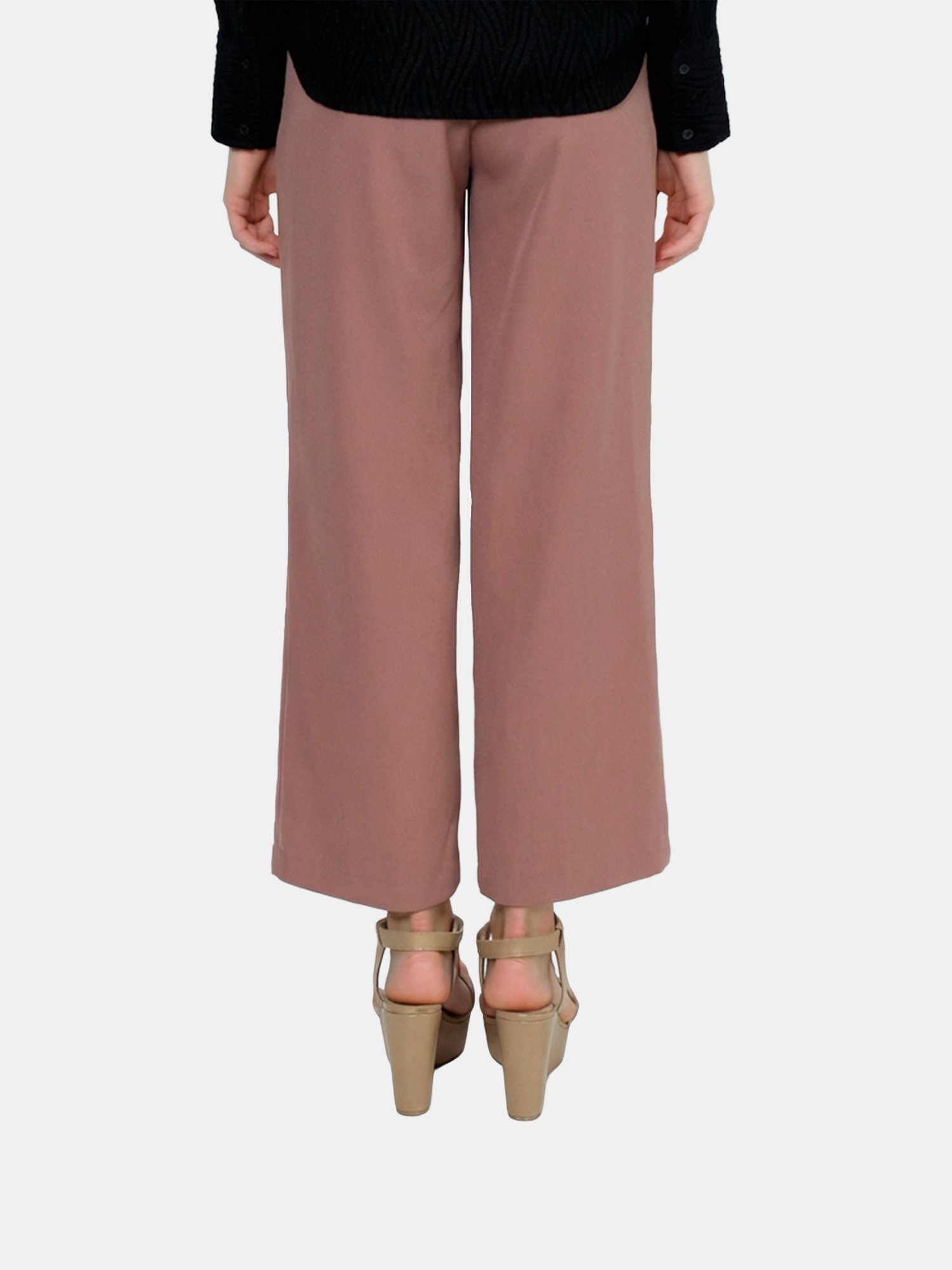 Laila - Women's Brown Culotte view 4