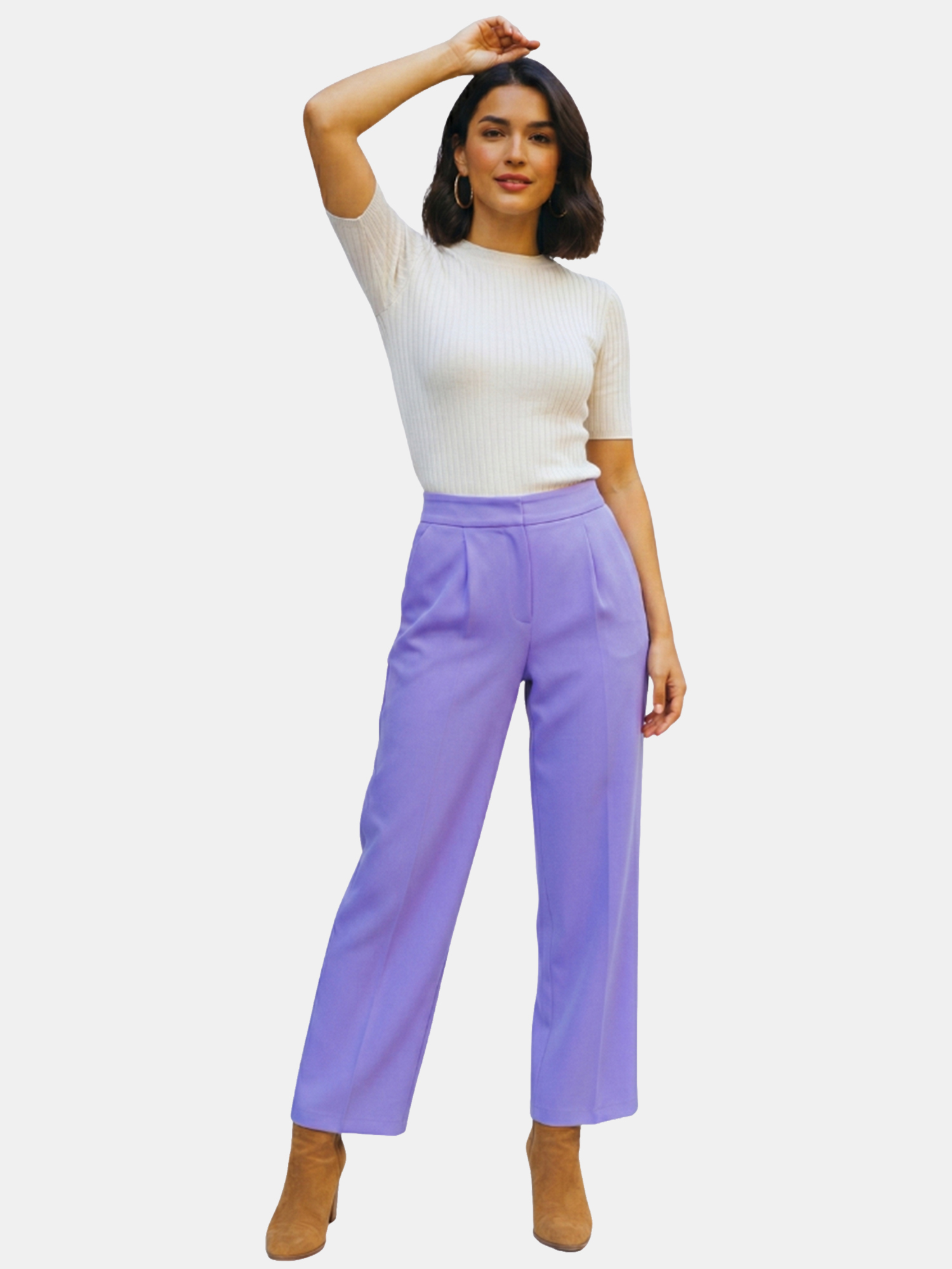 Laila - Women's Purple Culotte