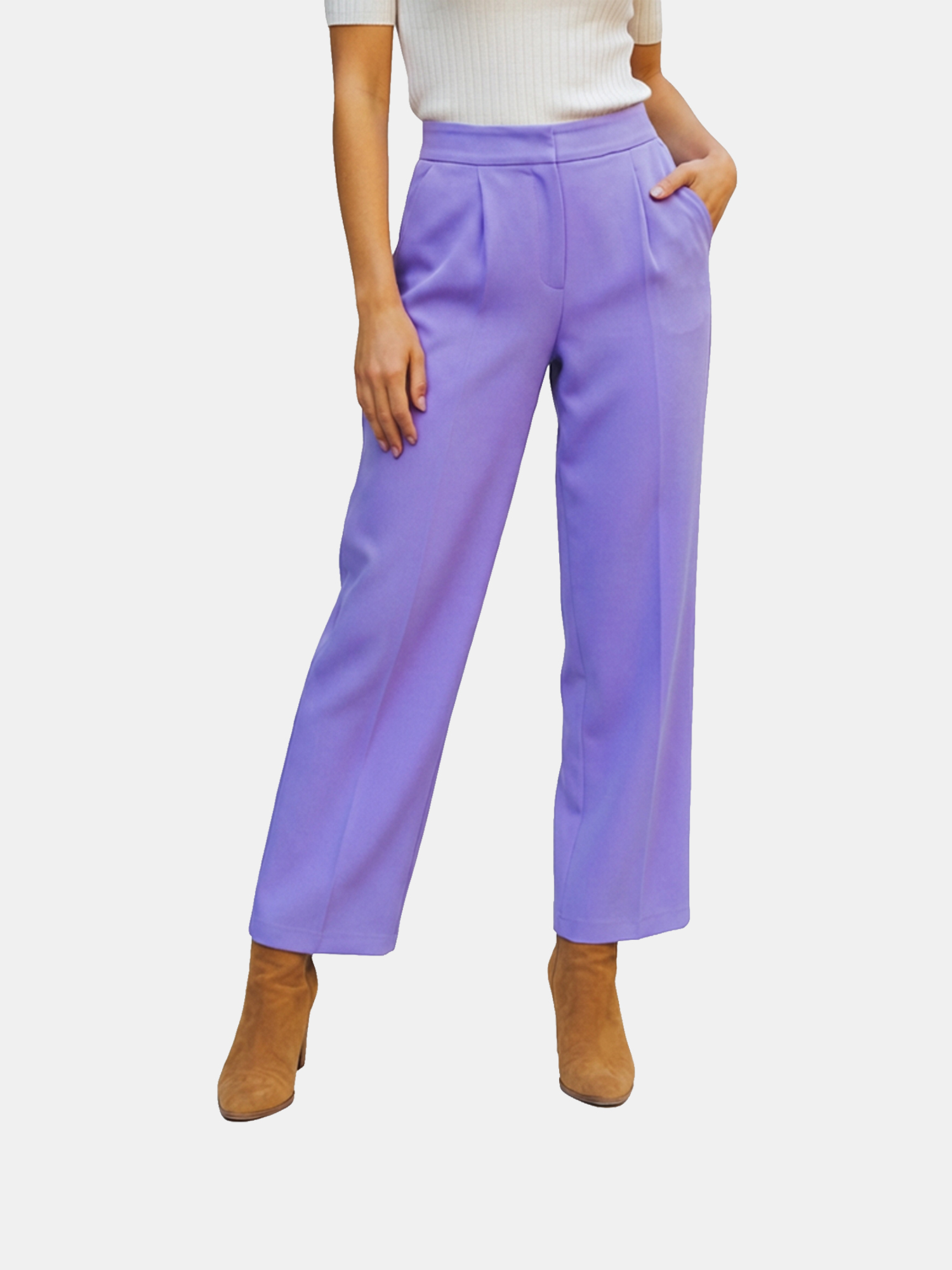 Laila - Women's Purple Culotte view 4
