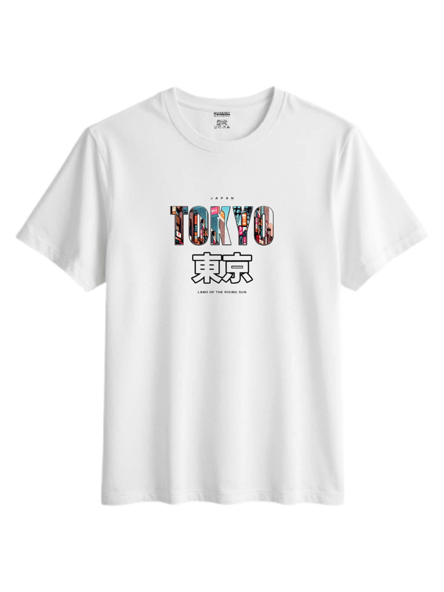 Regular Fit White Cotton Graphic Tshirt UTR66 view 3