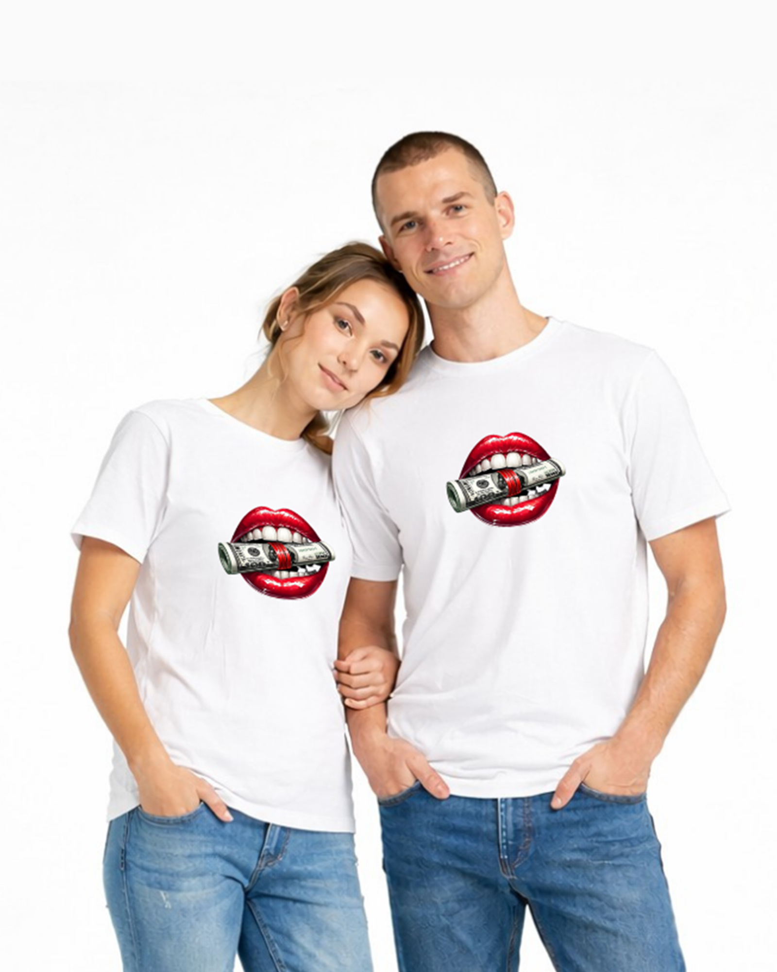 Regular Fit White Cotton Graphic Tshirt UTR74 view 4