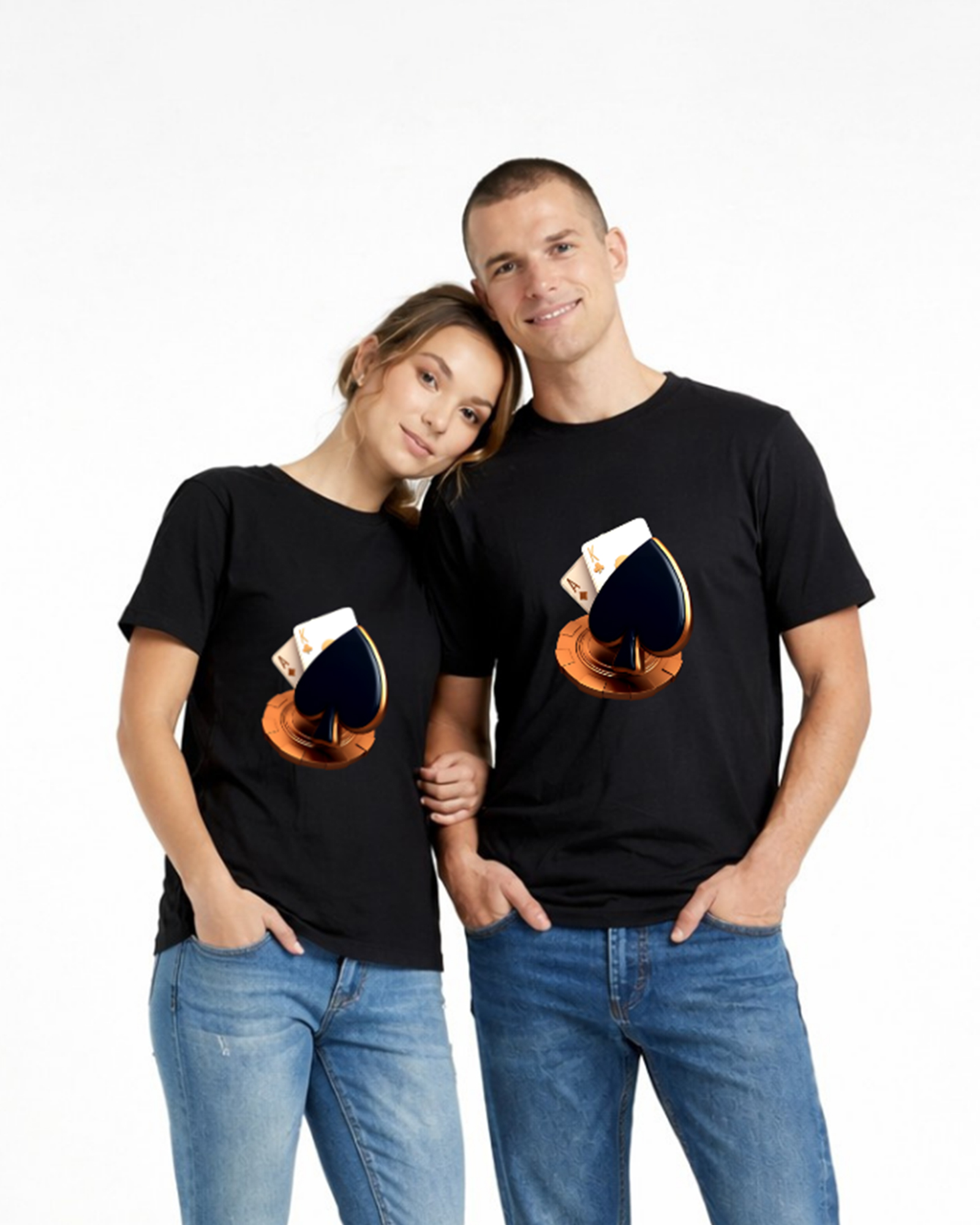 Regular Fit Black Cotton Graphic Tshirt UTR105 view 4