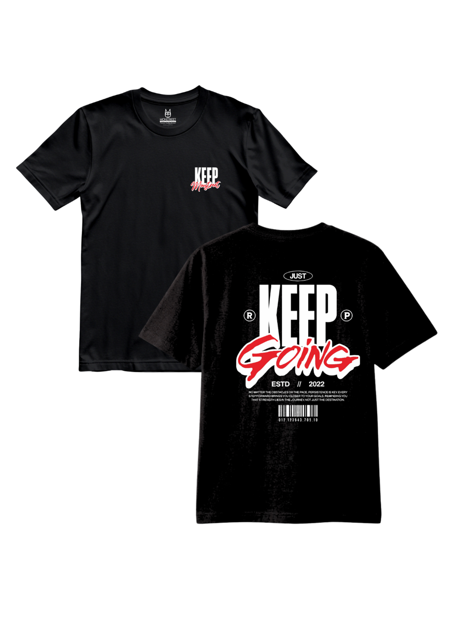Regular Fit Black Cotton Graphic Tshirt UTR111 view 2