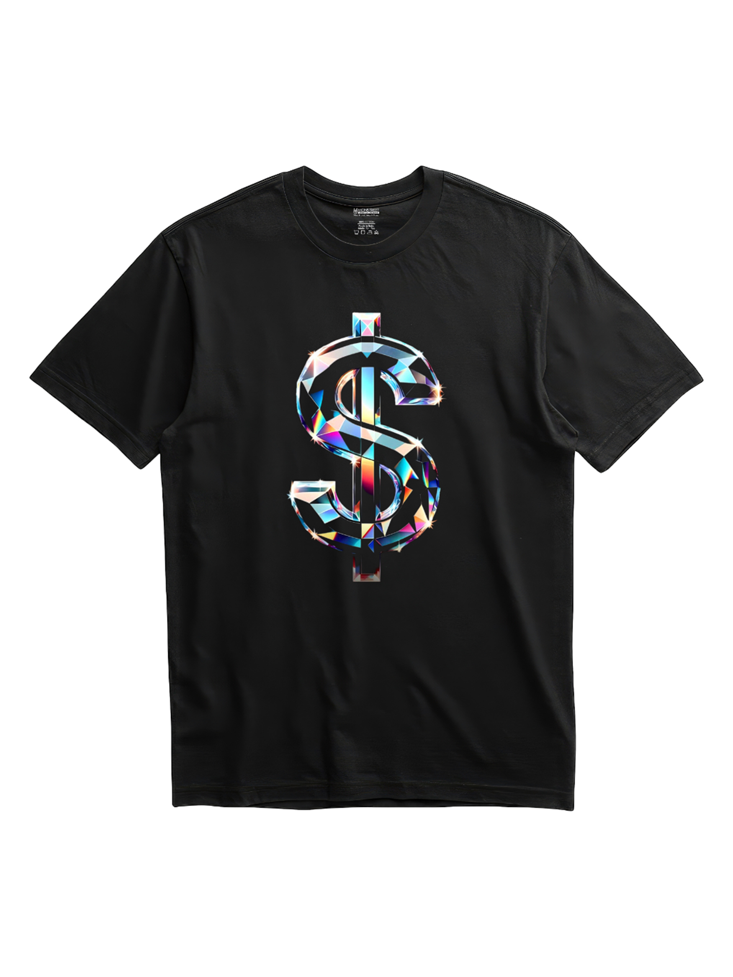 Regular Fit Black Cotton Graphic Tshirt UTR145 view 3