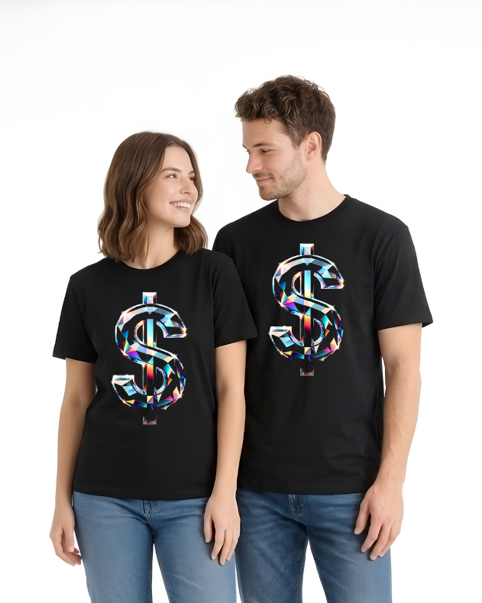 Regular Fit Black Cotton Graphic Tshirt UTR145 view 5