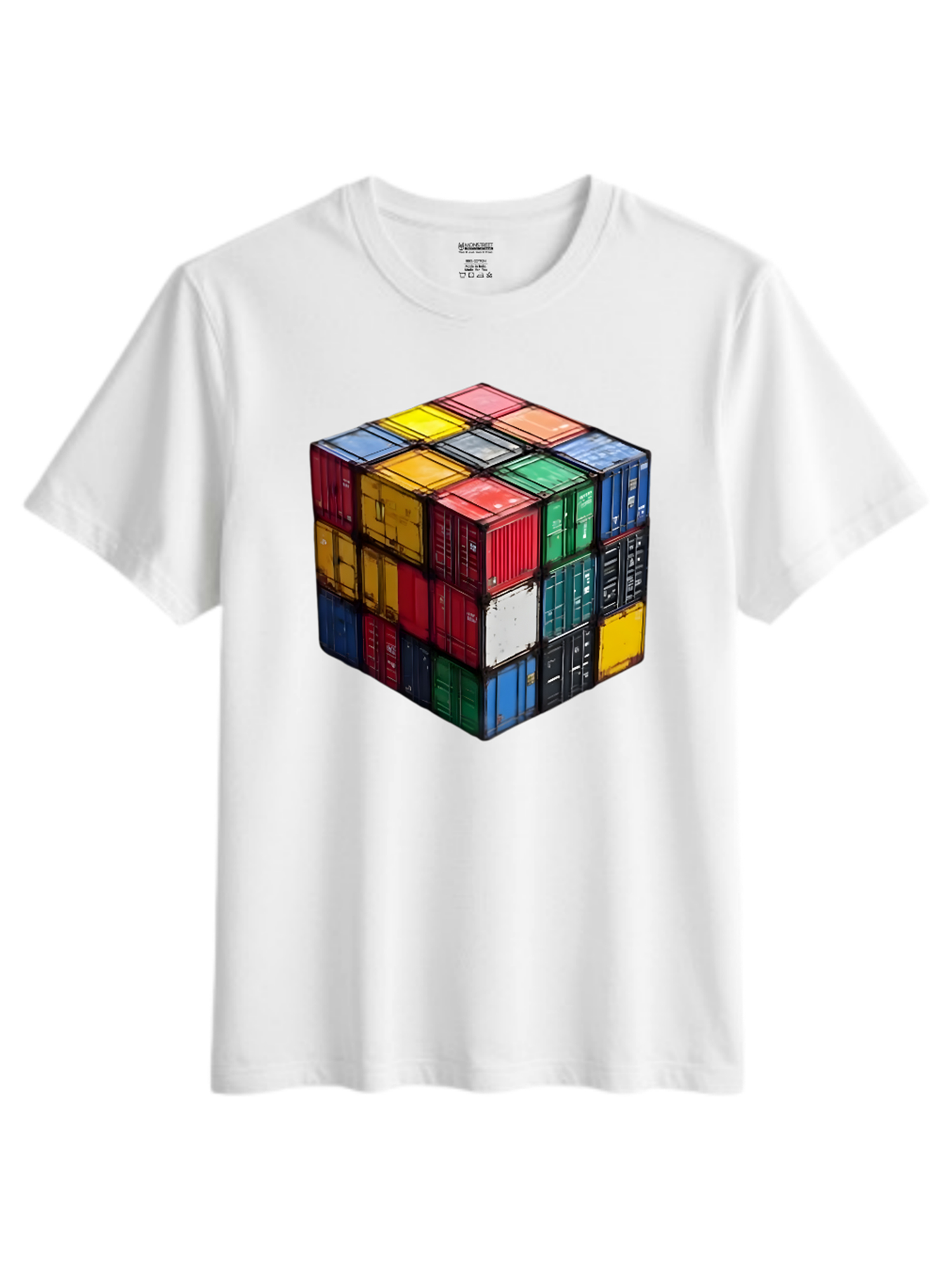 Regular Fit White Cotton Graphic Tshirt UTR82 view 3