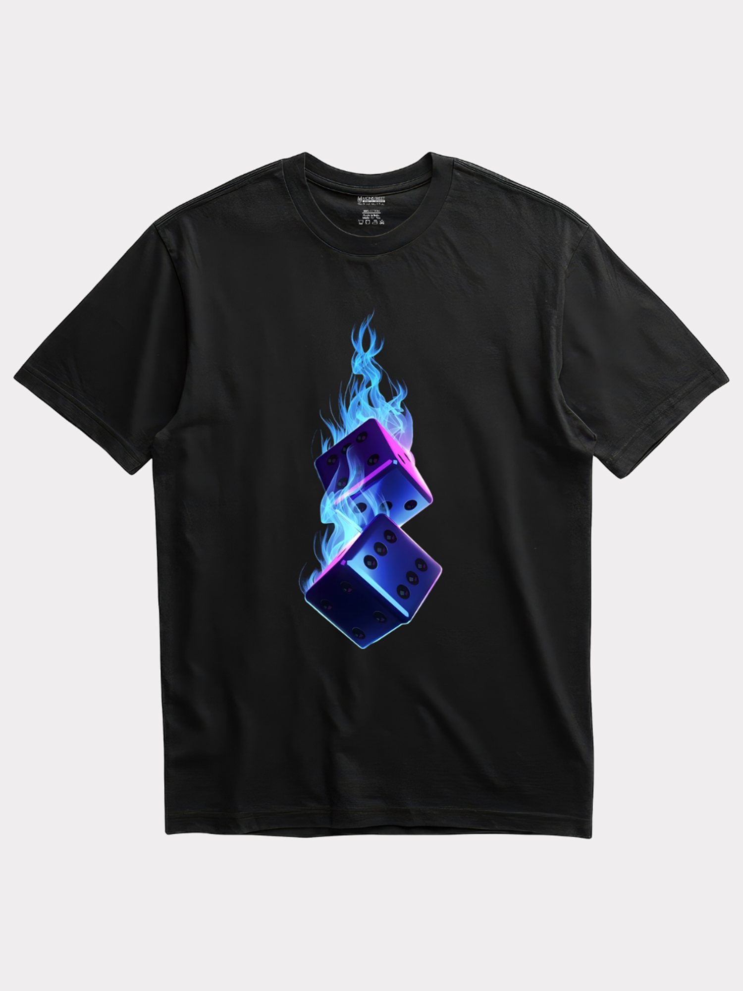 Regular Fit Black Cotton Graphic Tshirt UTR104 view 3