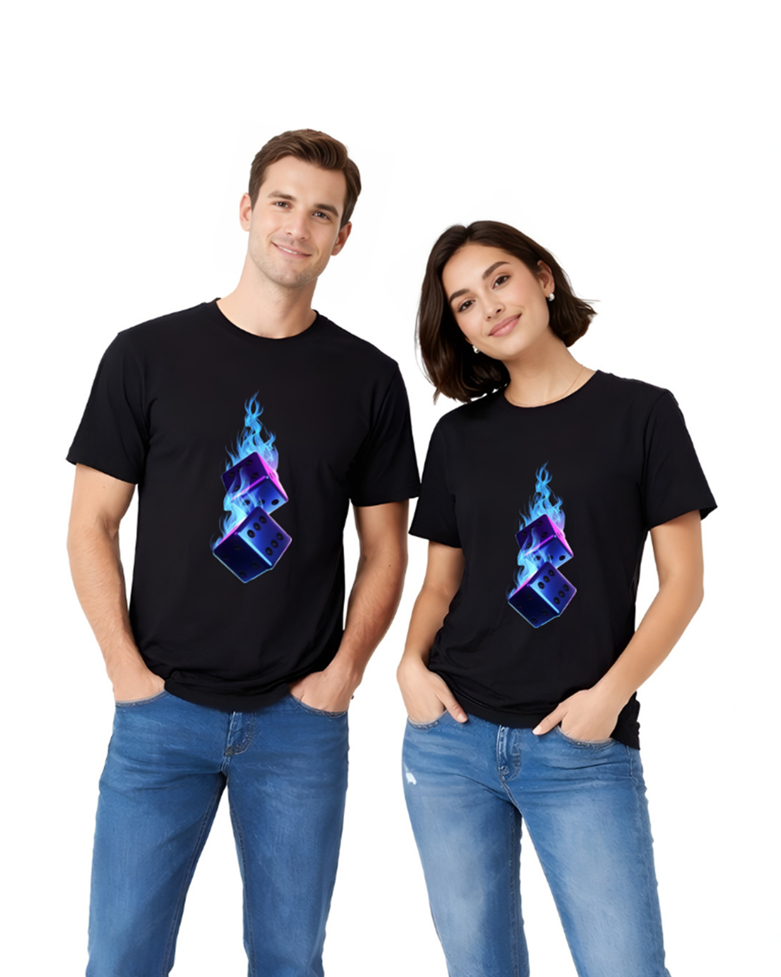 Regular Fit Black Cotton Graphic Tshirt UTR104 view 5