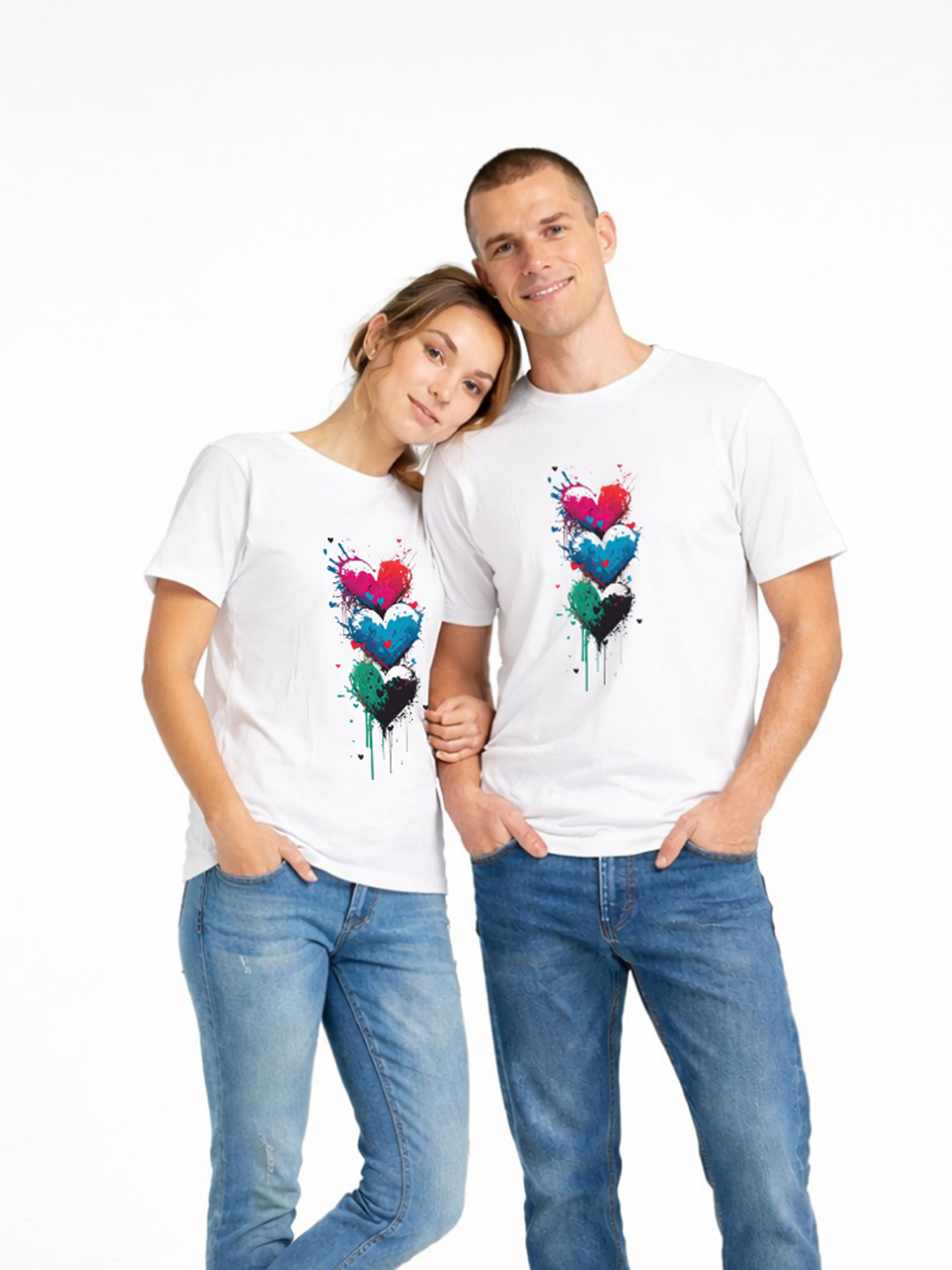 Regular Fit White Cotton Graphic Tshirt UTR152 view 4