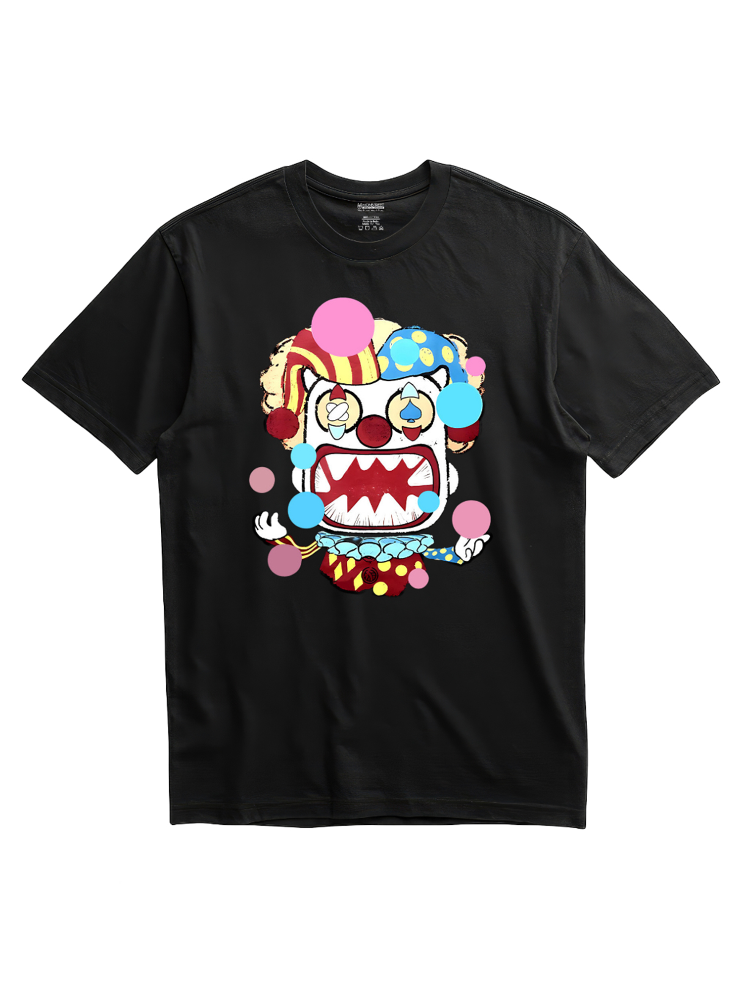 Regular Fit Black Cotton Graphic Tshirt UTR157 view 3