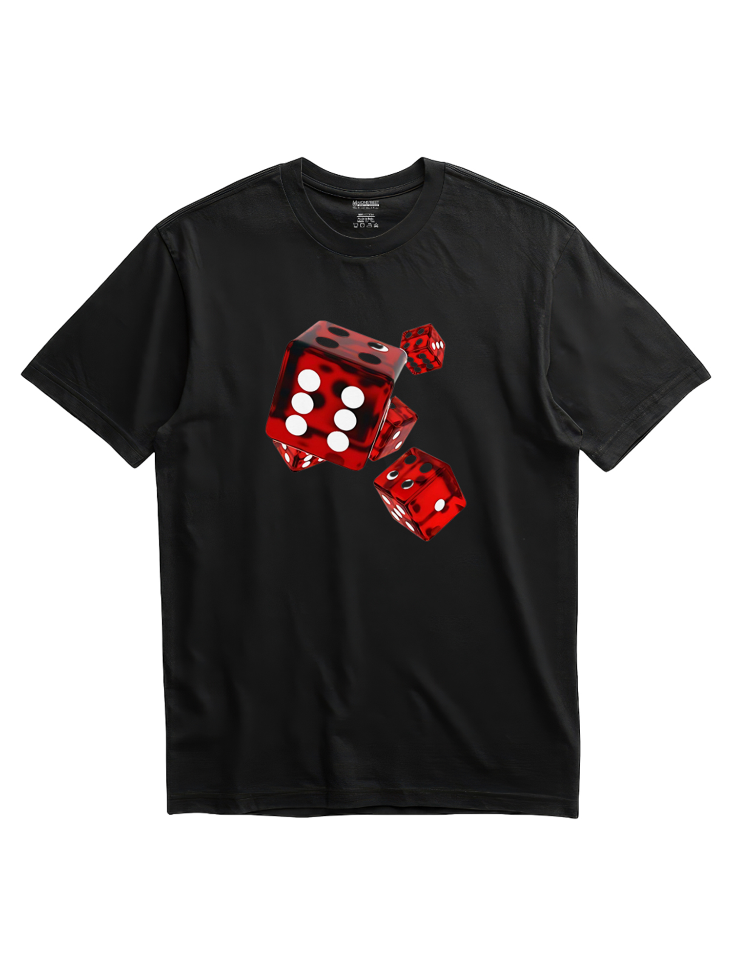 Regular Fit Black Cotton Graphic Tshirt UTR159 view 3