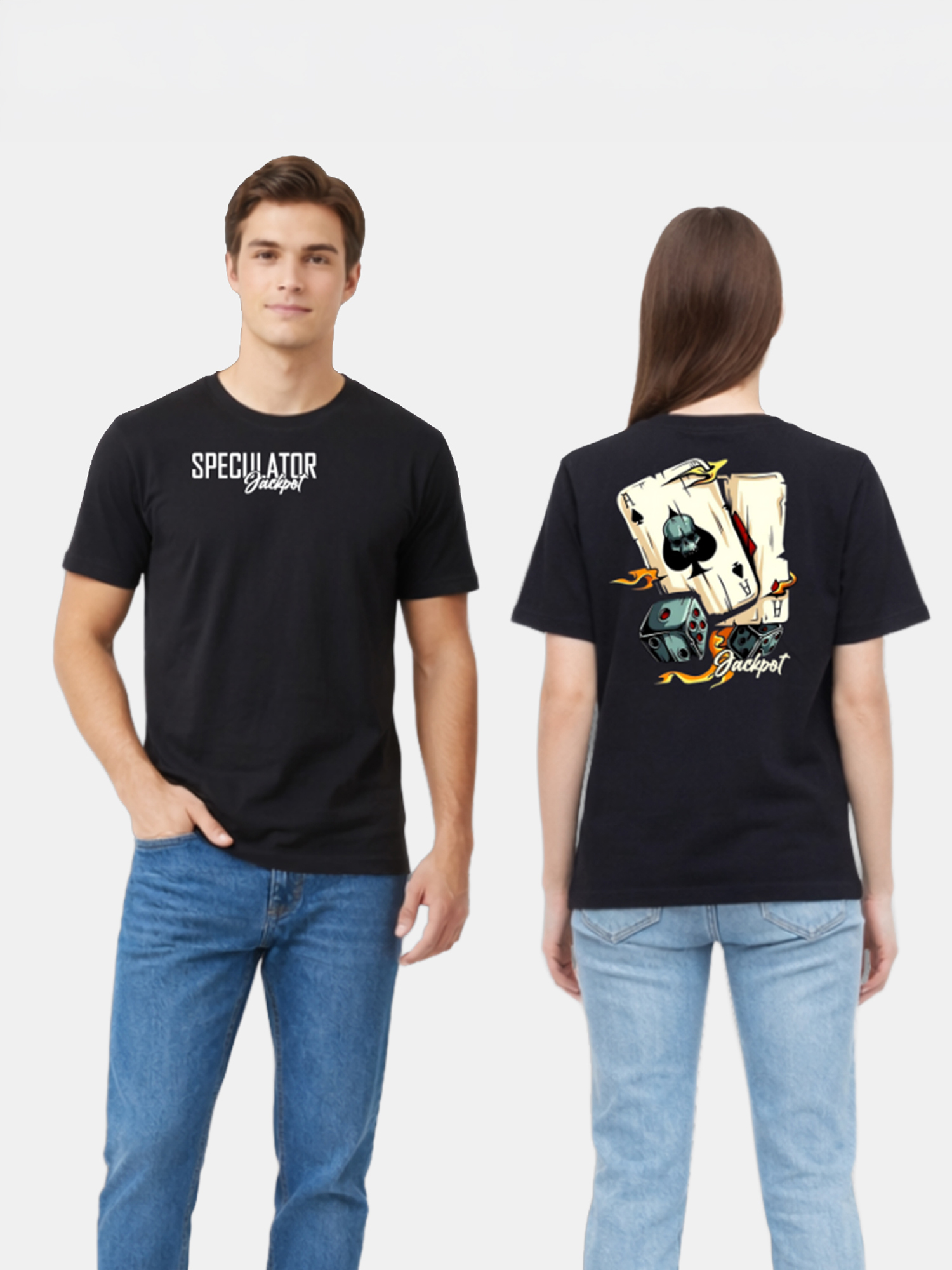 Regular Fit Black Cotton Graphic Tshirt UTR175 view 3