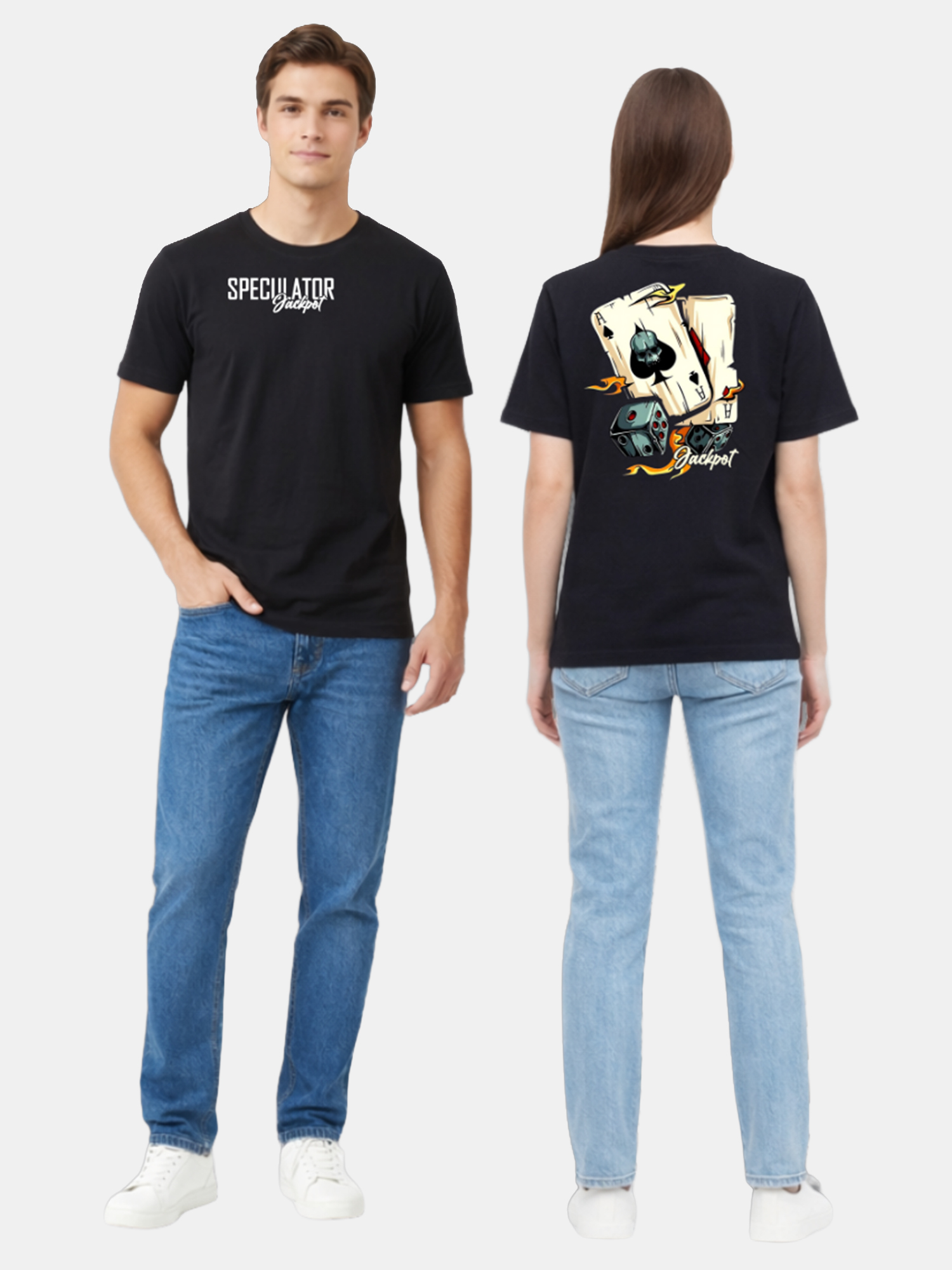 Regular Fit Black Cotton Graphic Tshirt UTR175