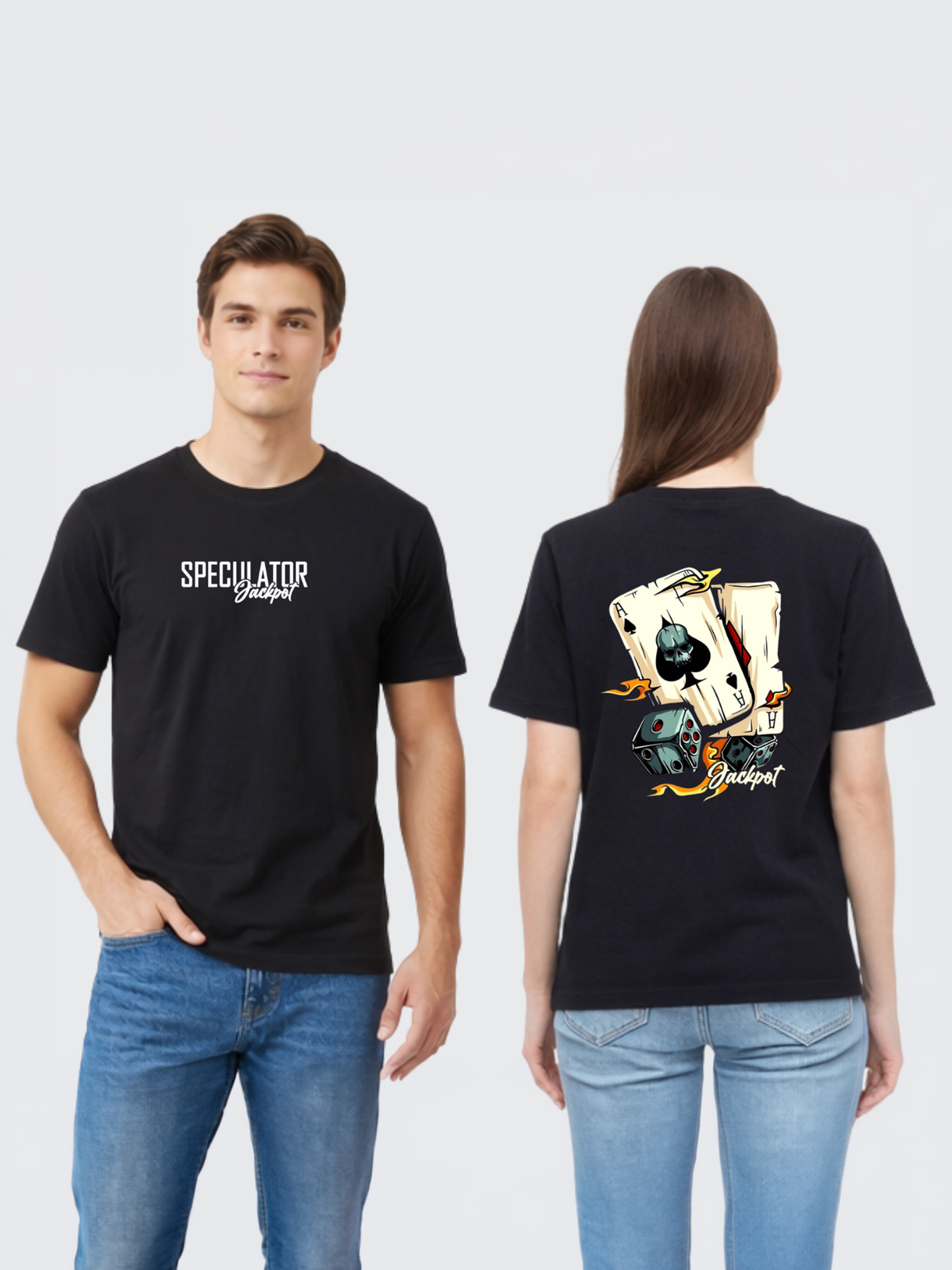Regular Fit Black Cotton Graphic Tshirt UTR175 view 4