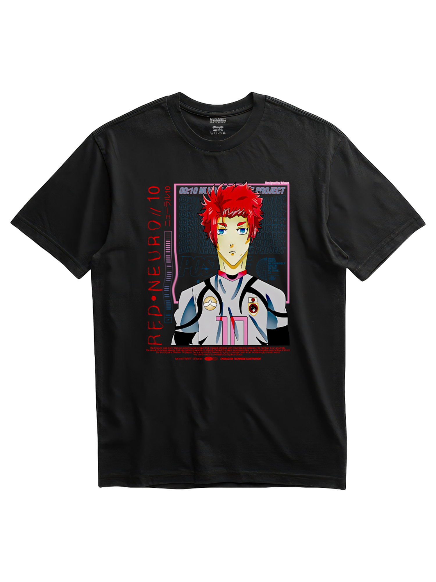 Regular Fit Black Cotton Graphic Tshirt UTR194 view 3