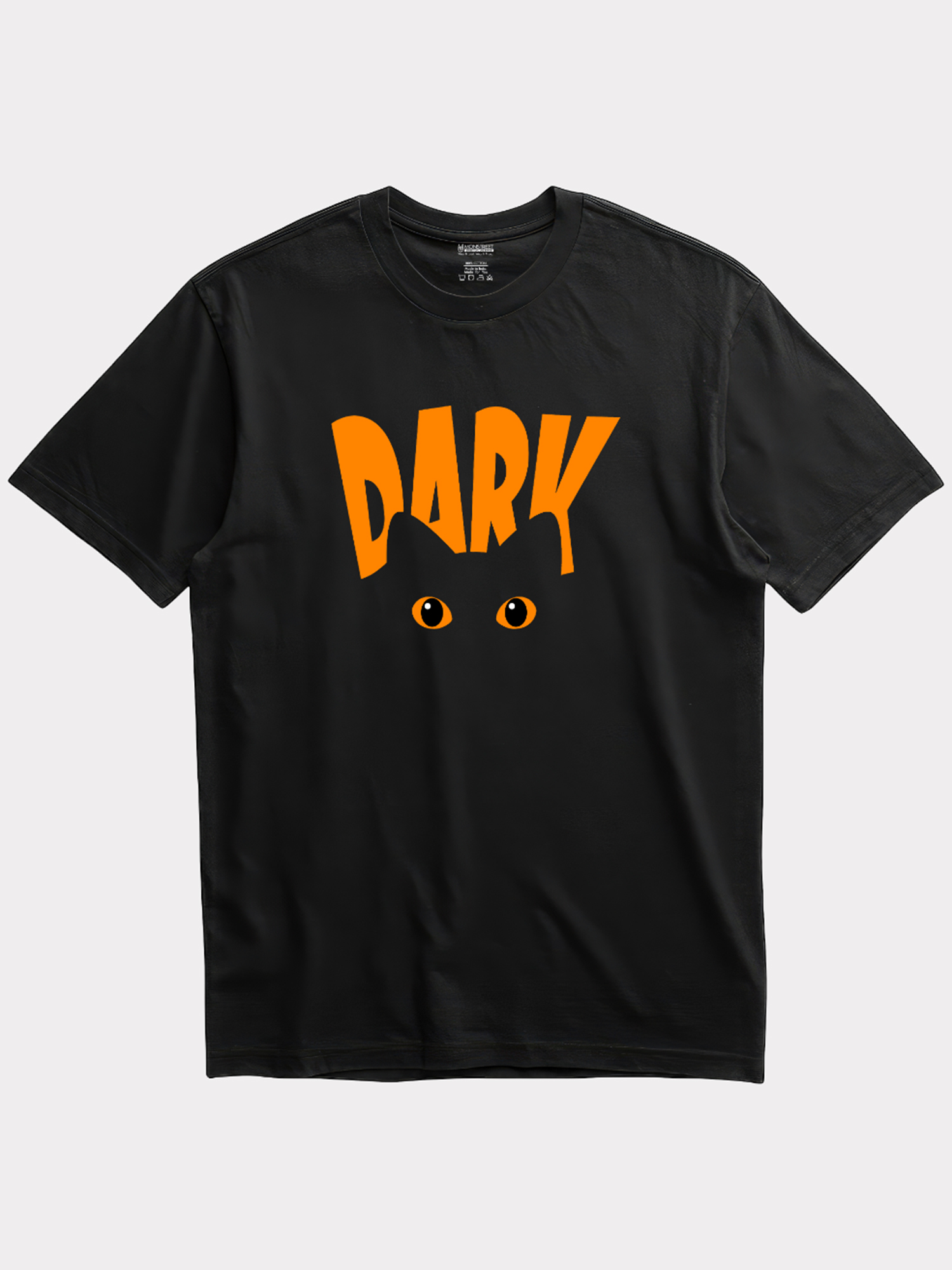 Regular Fit Black Cotton Graphic Tshirt UTR198 view 3