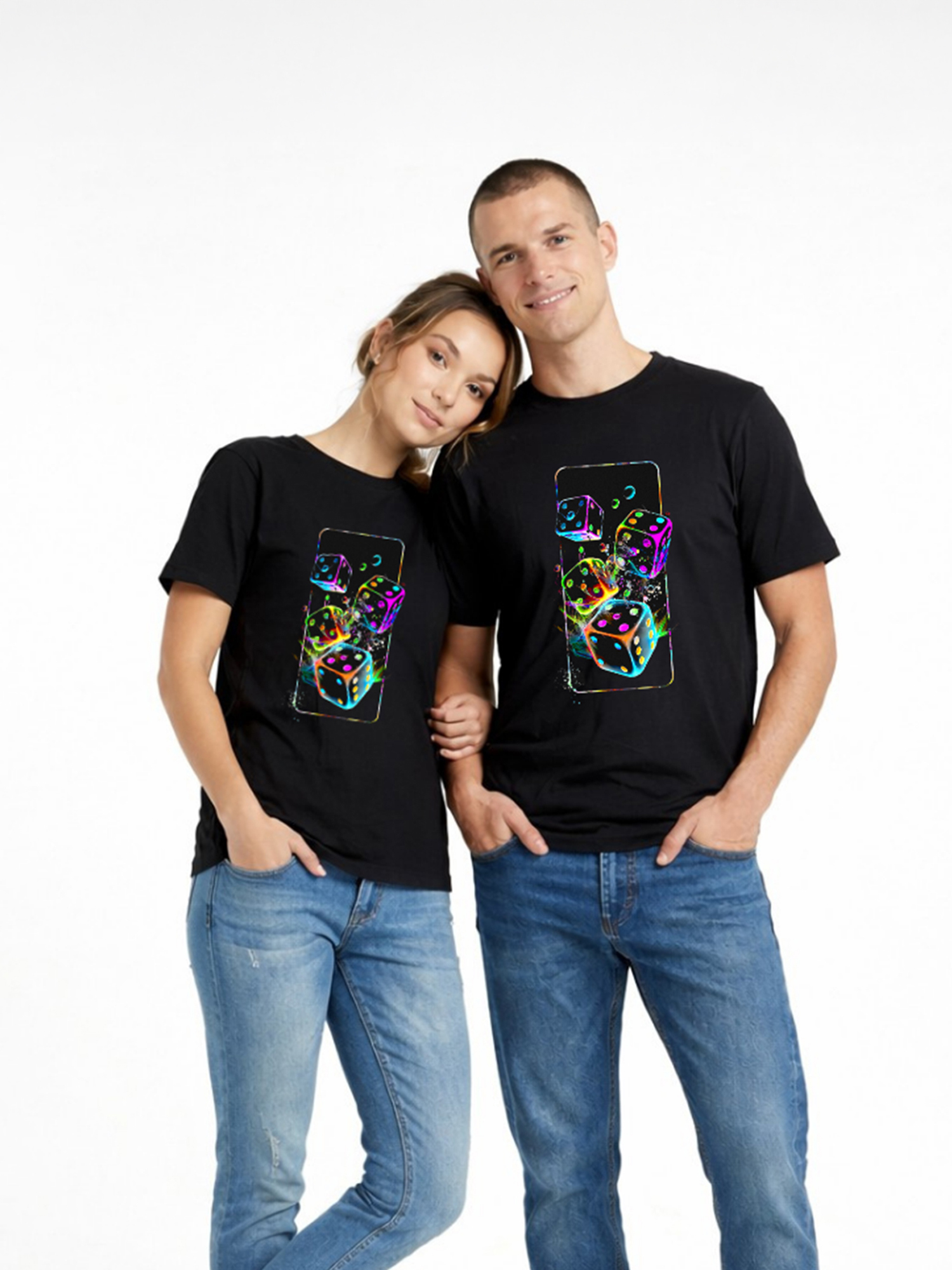 Regular Fit Black Cotton Graphic Tshirt UTR167 view 4