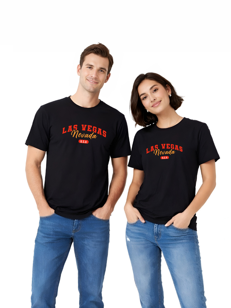 Regular Fit Black Cotton Graphic Tshirt UTR221 view 4