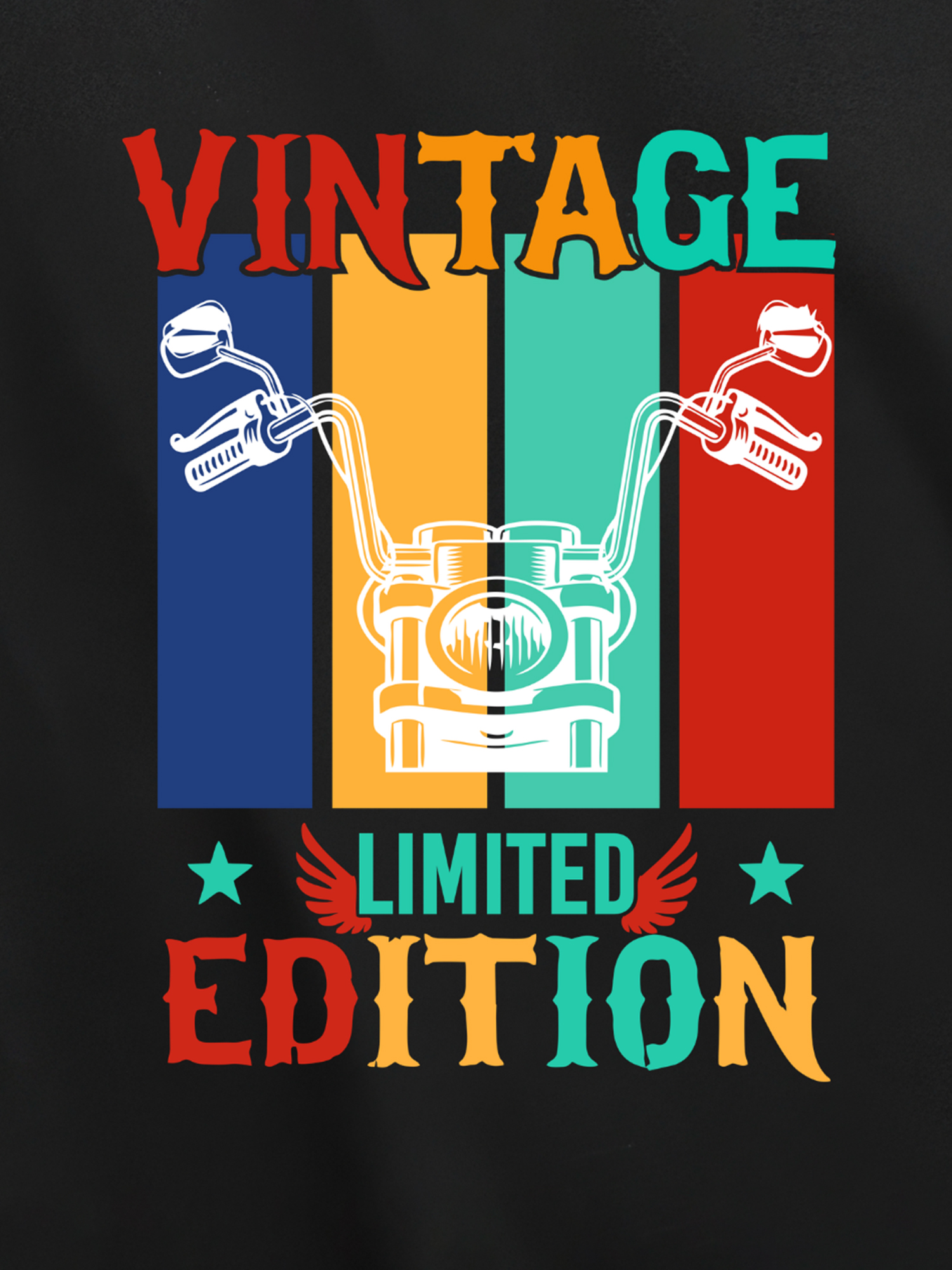 Regular Fit Black Cotton Graphic Tshirt UTR220 view 2