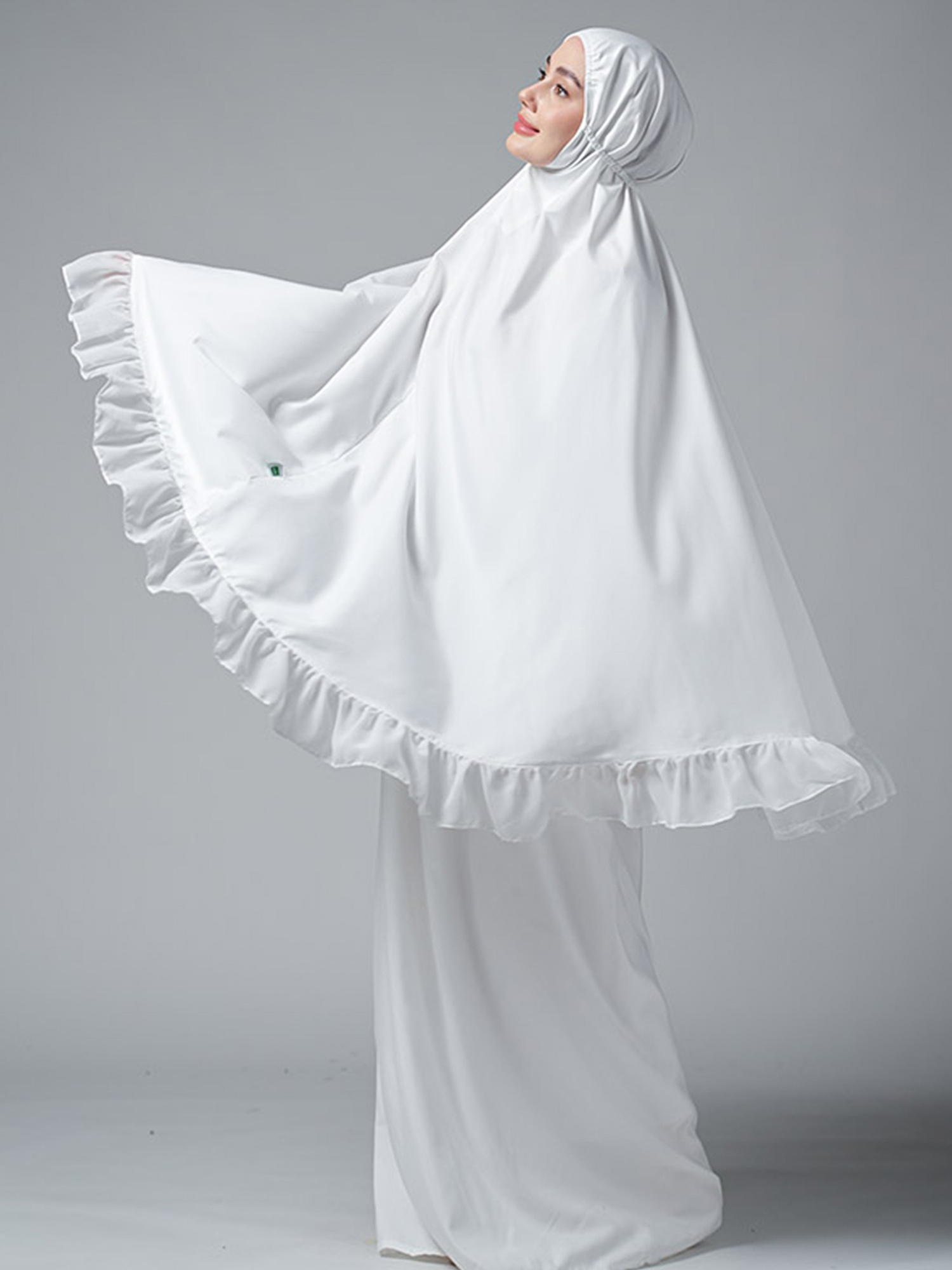 Fakhira Gulinear Mukena- Broken White view 3