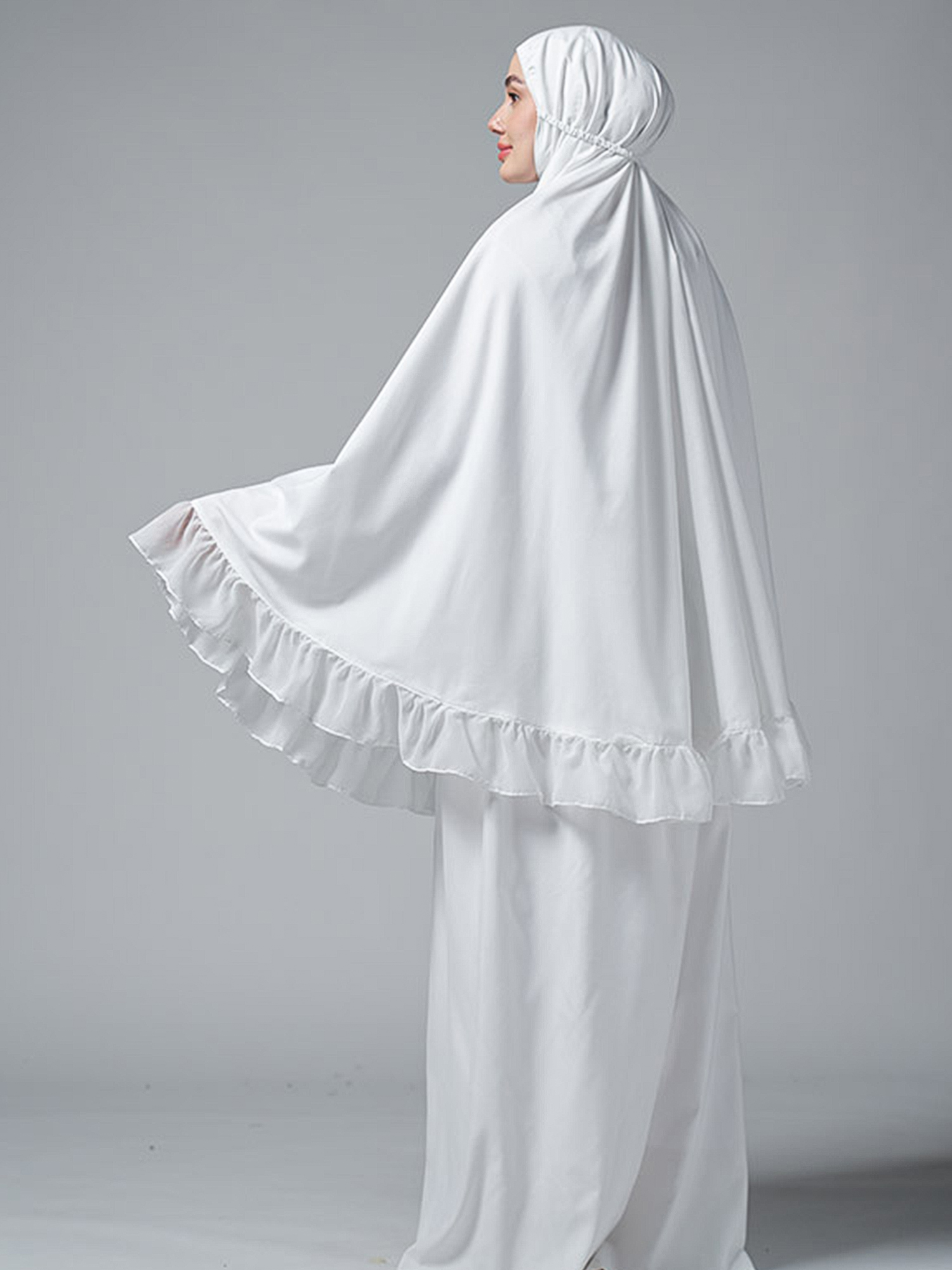 Fakhira Gulinear Mukena- Broken White view 2